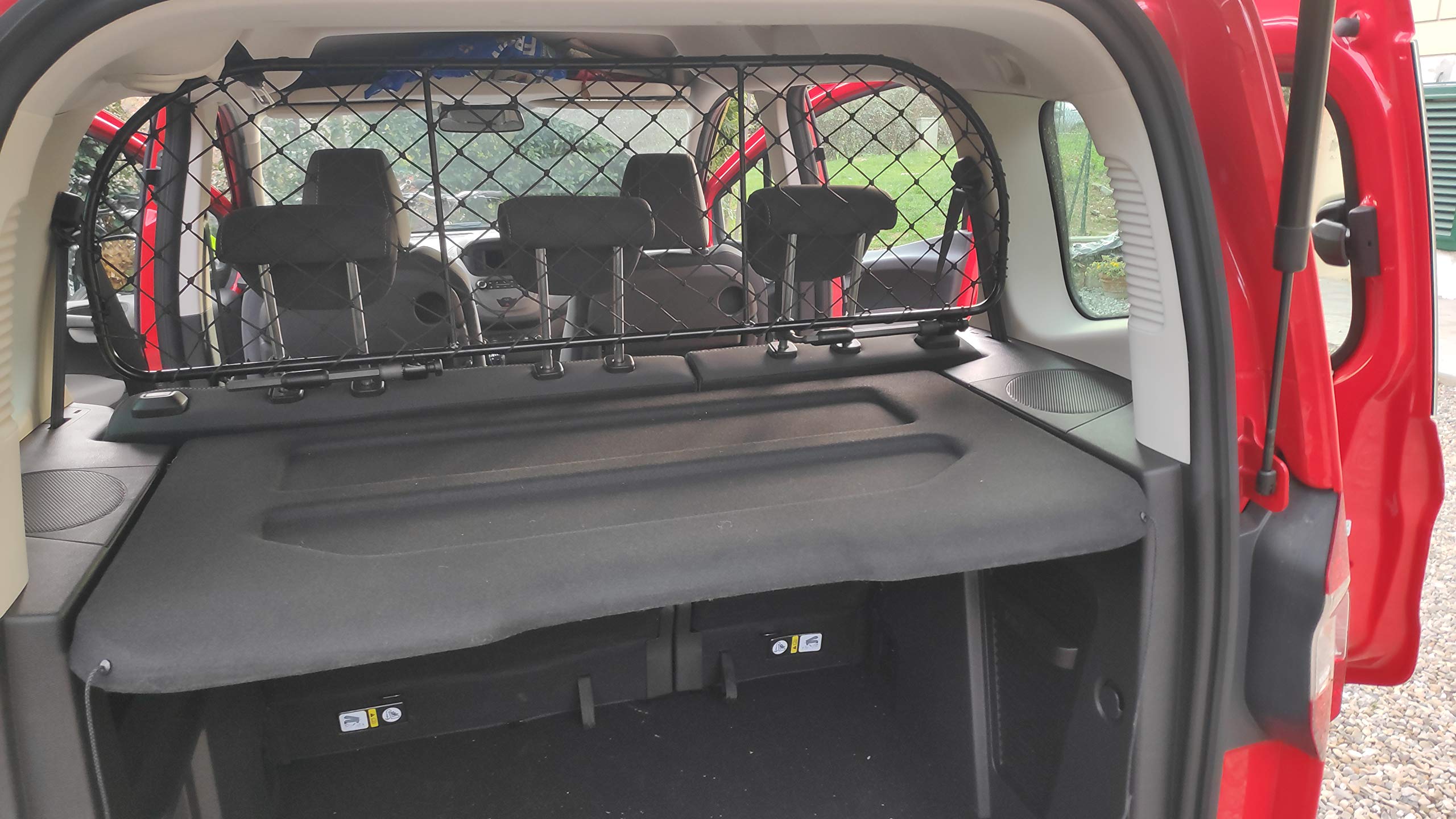 ERGOTECH Rejilla Separador protección para Ford Tourneo Courier (2015-2023), RDA65-XL kfd027, para Perros y Maletas