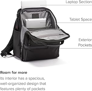 TUMI - Alpha 3 Compact Laptop Brief Pack - 15 Inch Computer