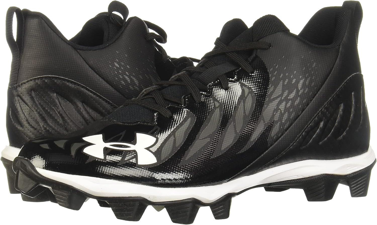 Under Armour Men's Spotlight Franchise Rm Football Shoe 9.5 Black/White