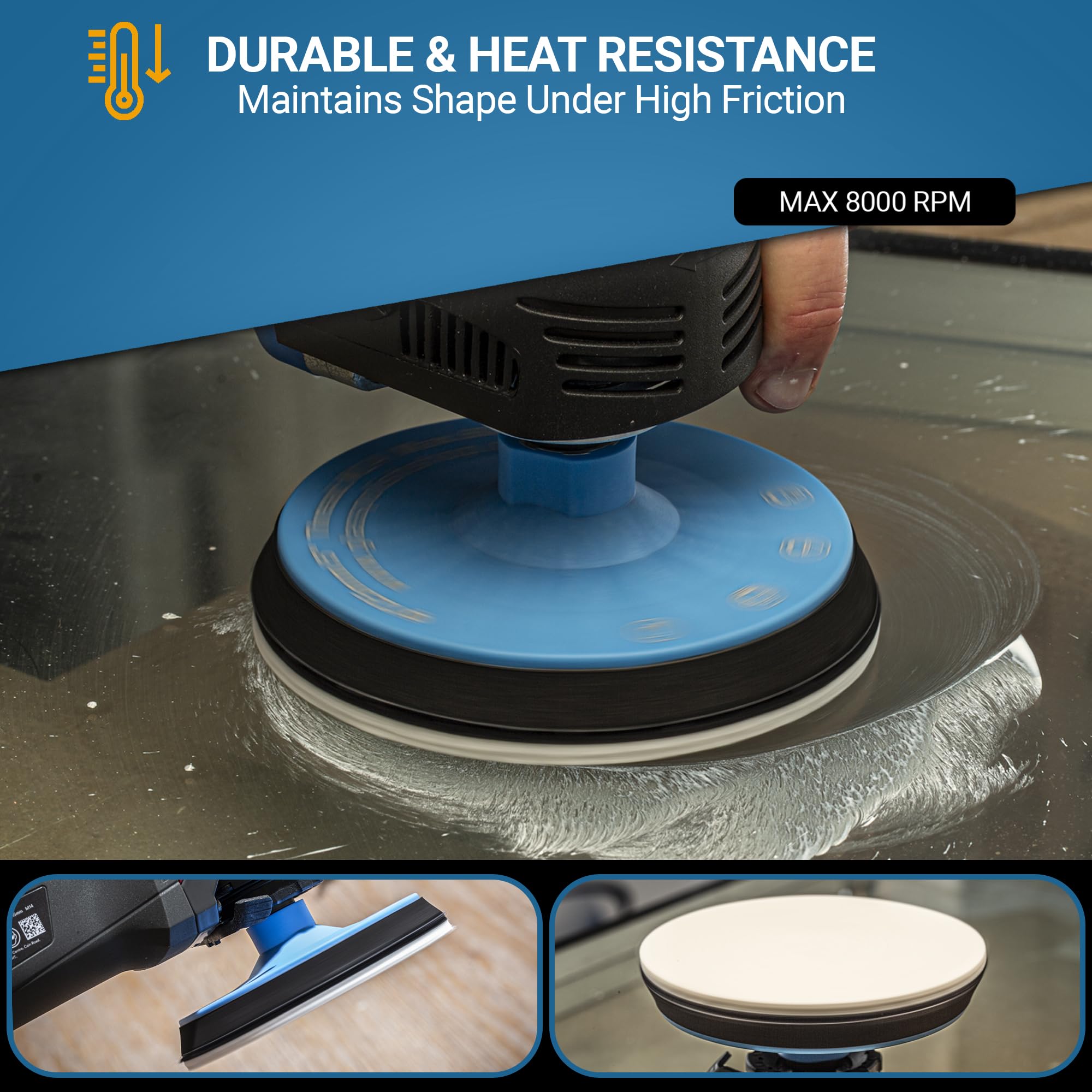 Glass Polishing Pads - Pack of 5 -6