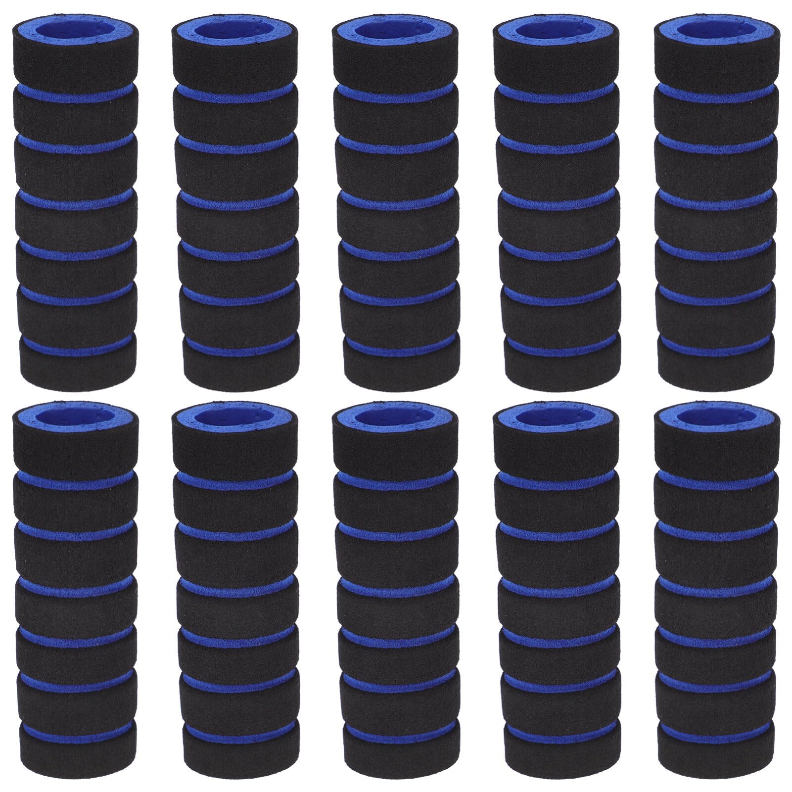 Toddmomy Foam Tubing for Handle Grip Support, 10pcs Covers Machine Leg Gym Replacement Parts Sponge Roller for Home Exercise Equipment
