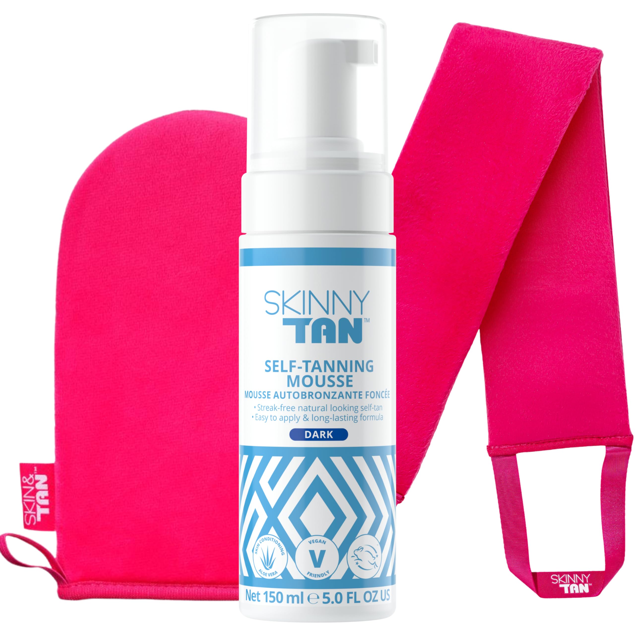 Fake Tan Instant Skinny Tan Dark Mousse 150ml, Instant Fake Tan Mousse, Coconut and ...