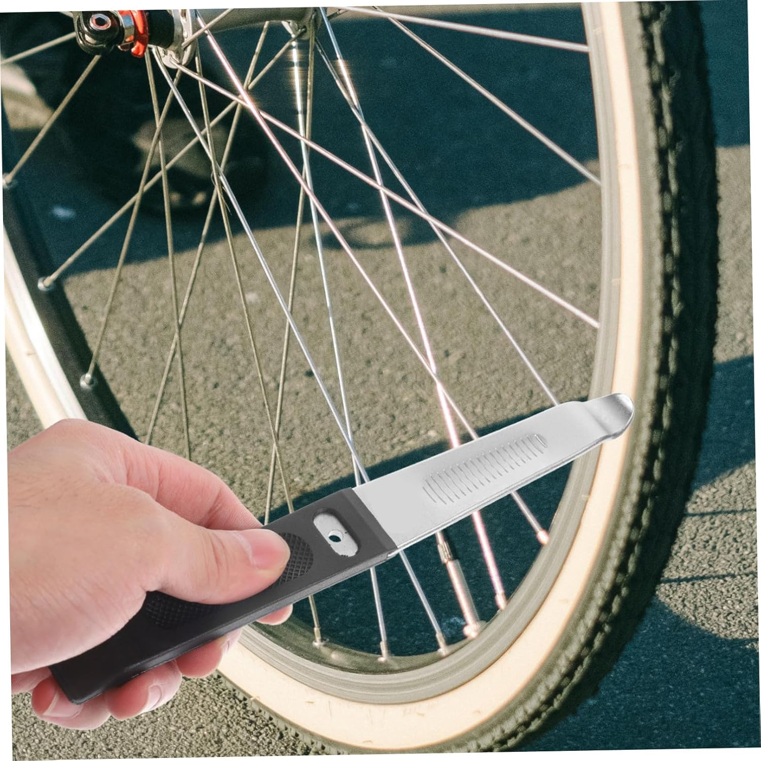 INOOMP 2pcs Tire Repair Tube Bike tire Opener Bike Tire Changers Bike Tires Bike tire Removal Tool Tire Spoon