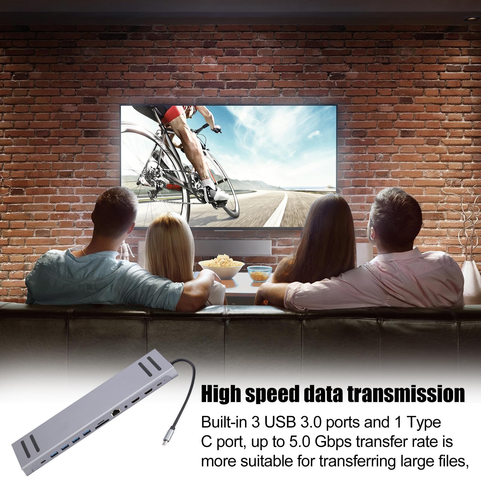 Stazione Dock per Laptop Dock per Computer, Divisore USB, Adattatore ed