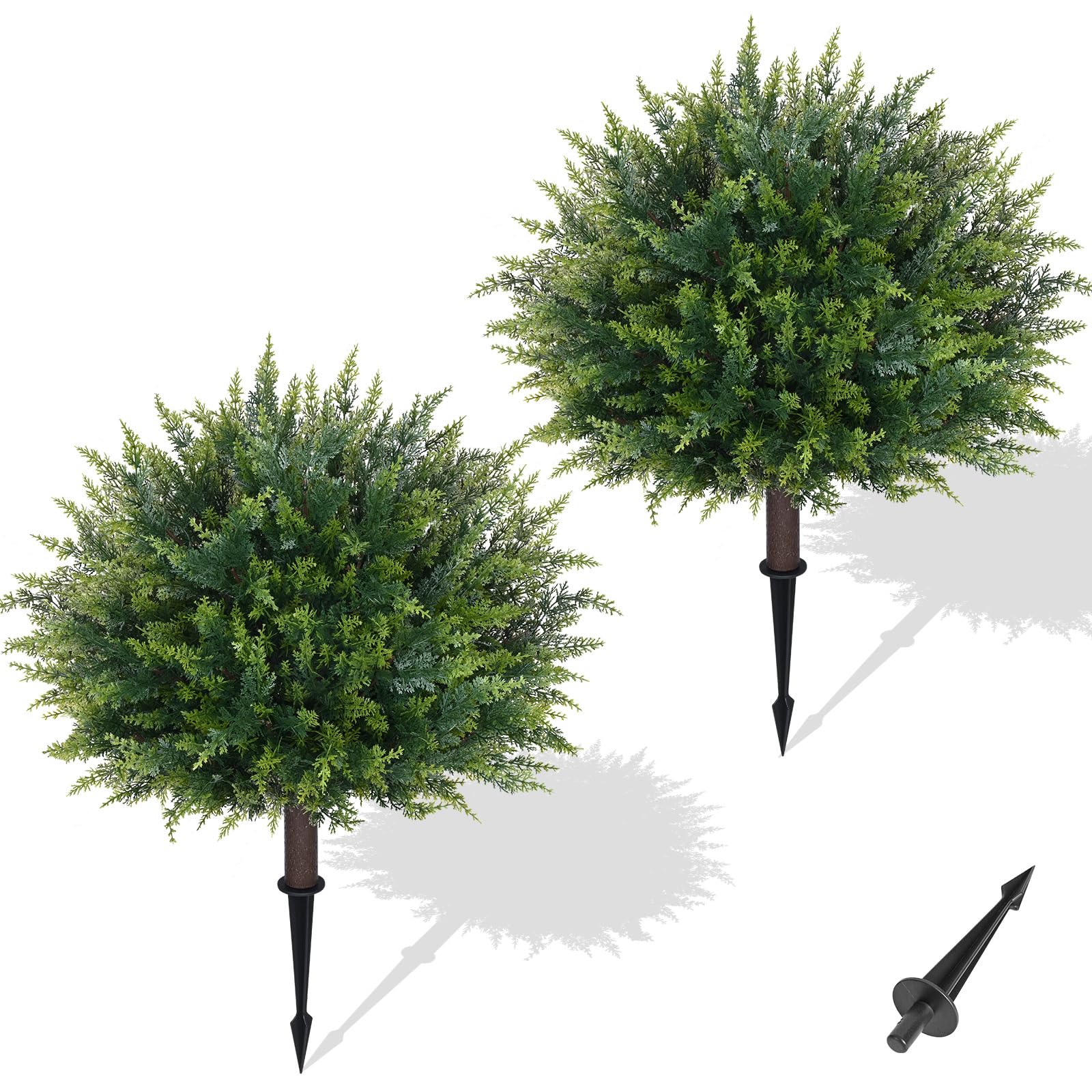 Waipfaru Artificial Cedar Topiary Set