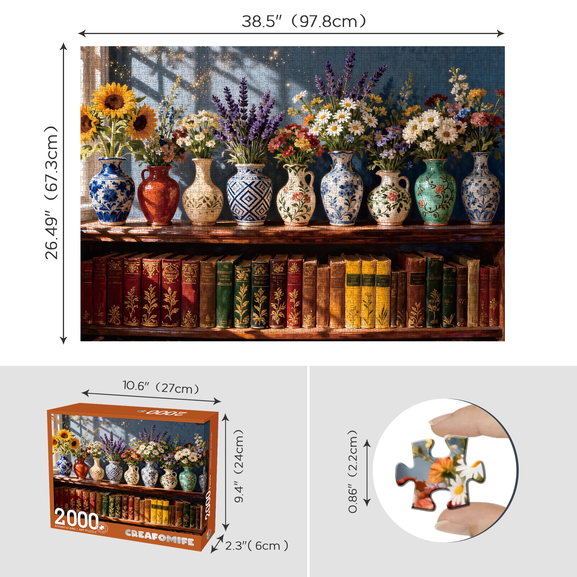 Puzzle da 2000 pezzi per libreria per adulti