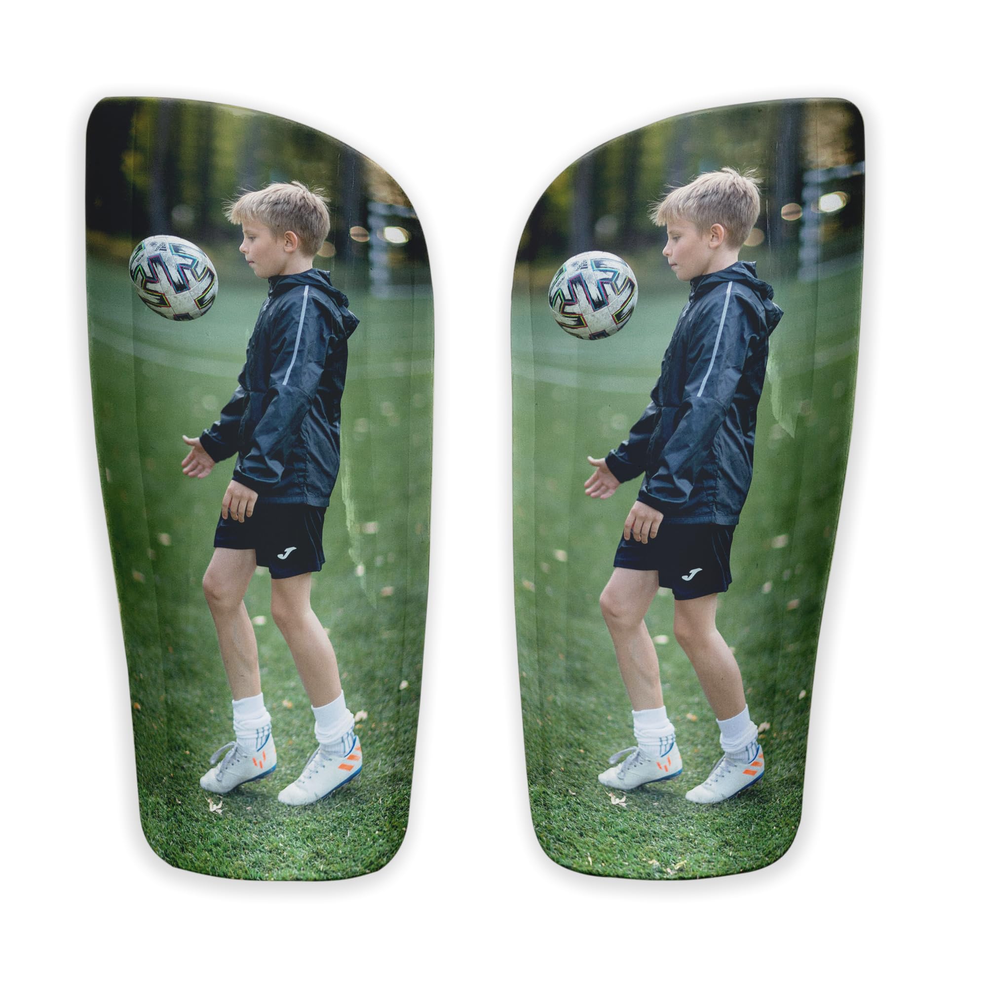 Cadeau Foot Enfant Protège-Tibias De Football Personnalisables - Avec Photo Et Nom - Cadeau Unique Pour Enfants équipement Sport Personnalisé