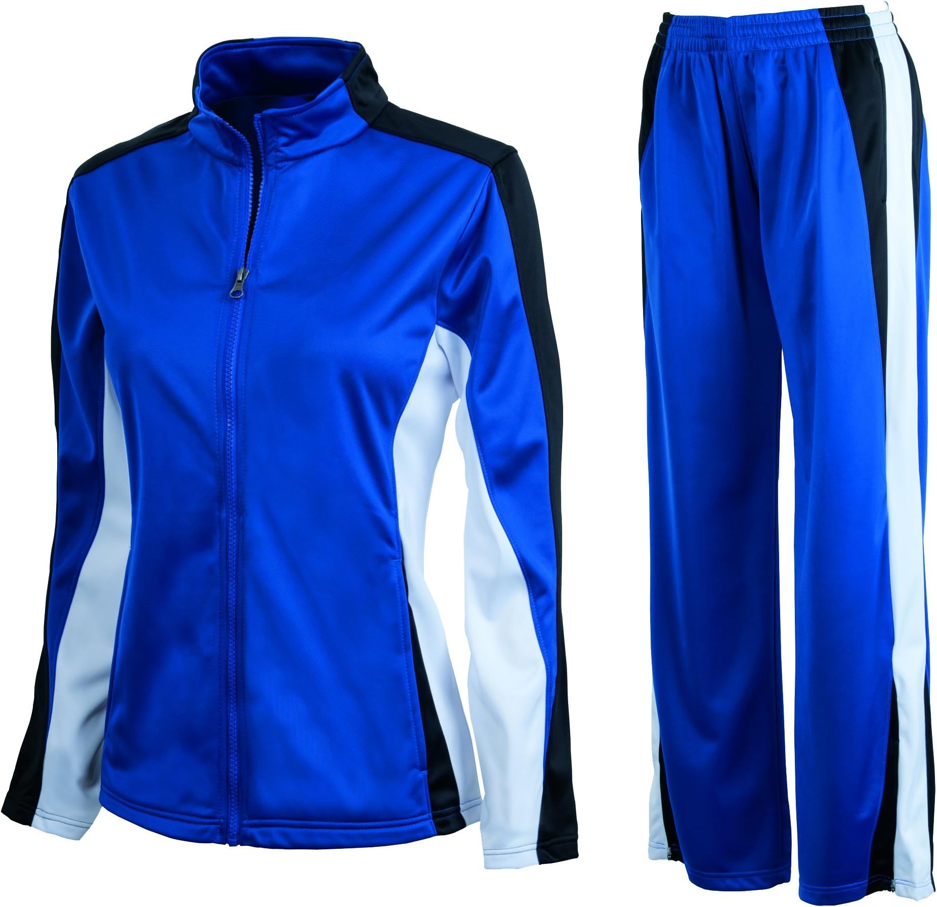 Charles River Women's Energy Jacket and Pant Set - Many Colors (3X-Large, Royal/Black/White)