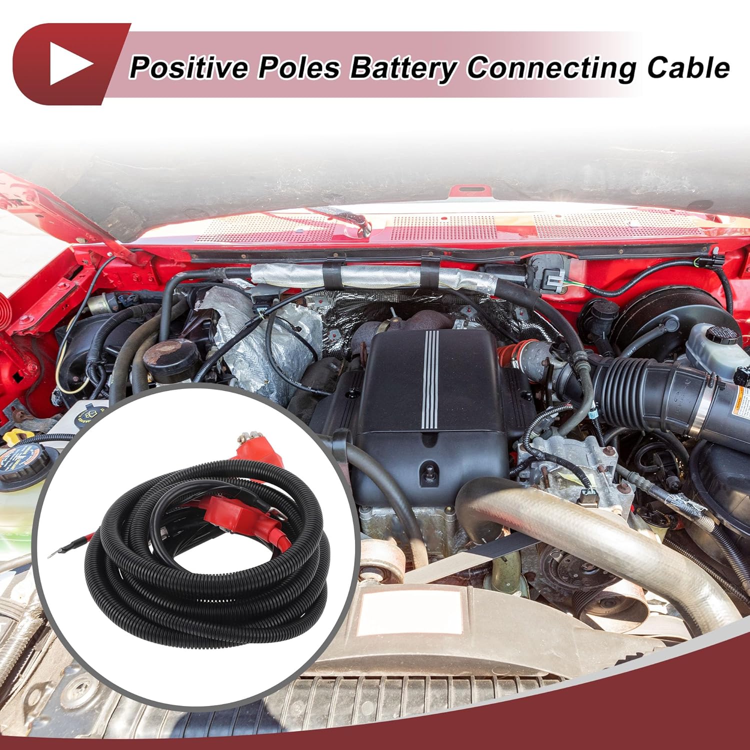 A123-00HP Battery Cable for Ford F-250 1993-1996 Positive Battery Cable for Ford F-Super Duty 1993-1997 Replace A382UHLC / A462UHC