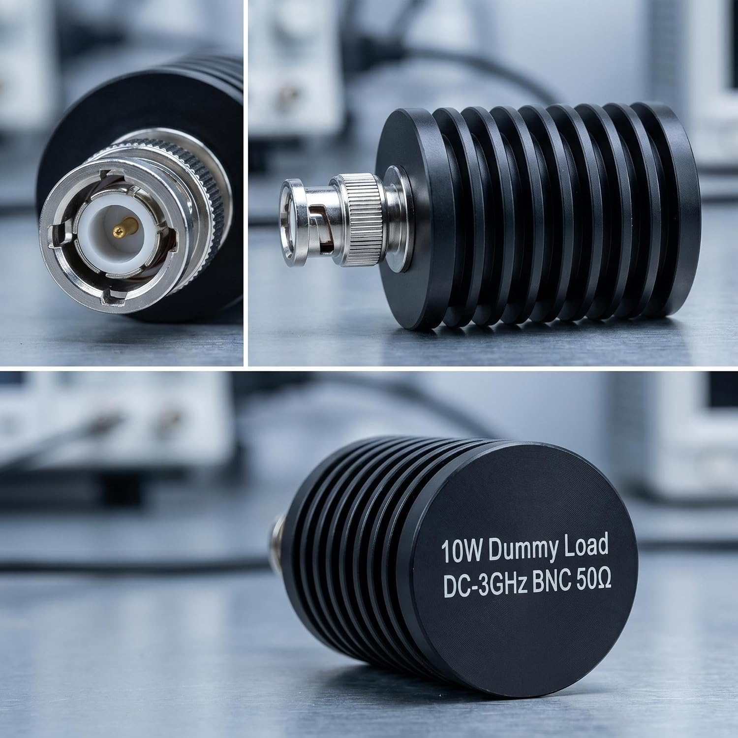 10W BNC Dummy Load,DC-3GHz 10 Watt 50 ohm Dummy Load for Radio Transmitter | 10W Ham Radio Dummy Load with BNC Connector,Low VSWR Q9 RF Termination Load for Communications Equipment for Antenna Testing