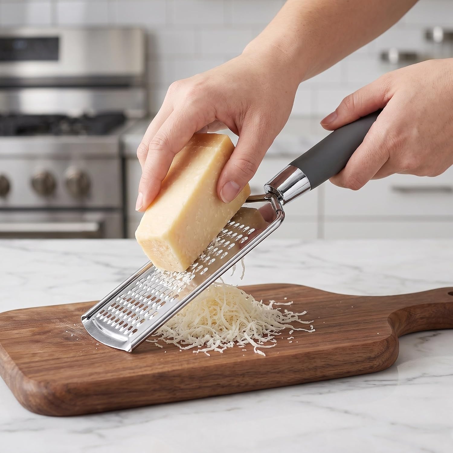 Stainless Steel Cheese Grater Kitchen Tool Handheld Flat for Cheese