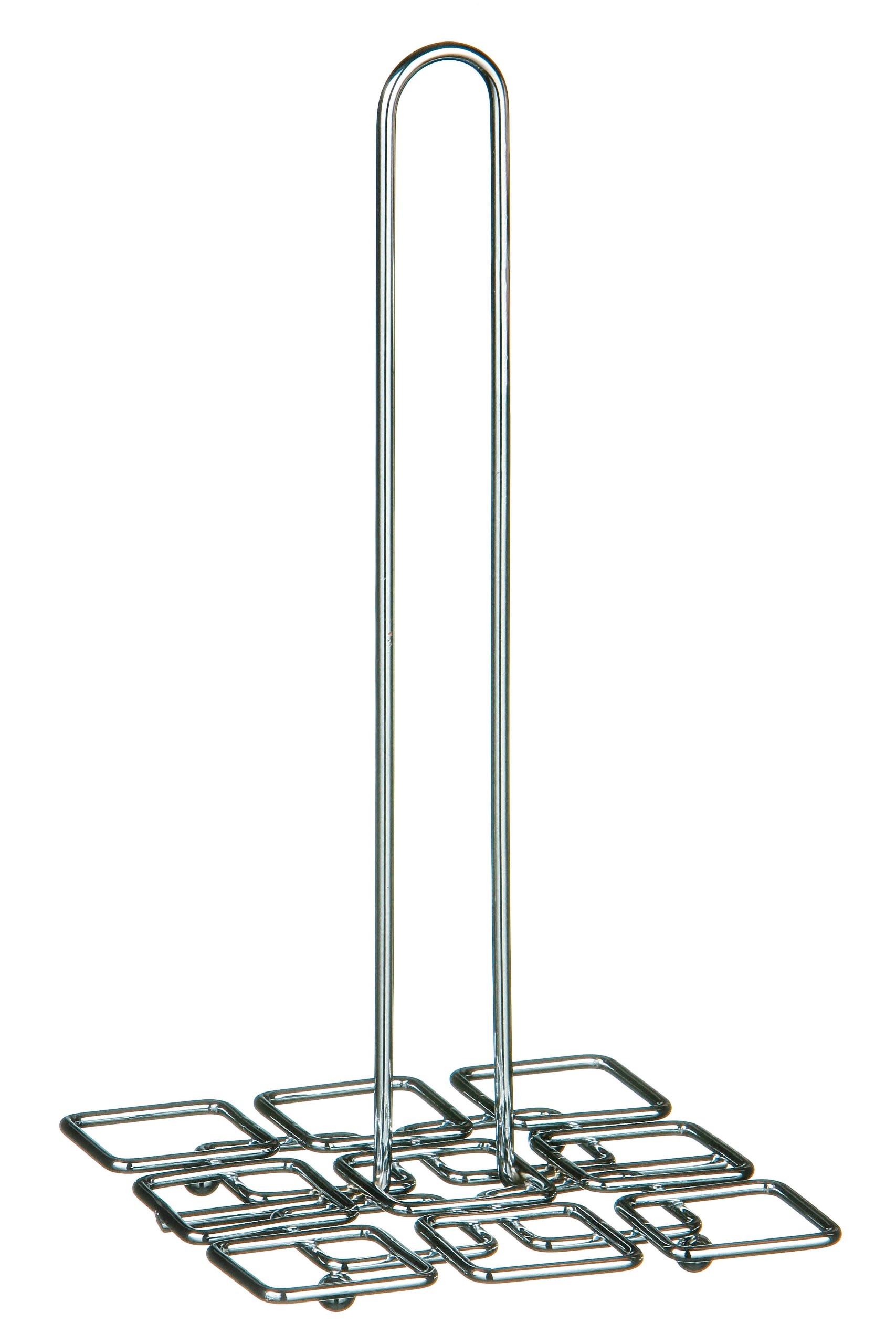 Premier Housewares Squares Kitchen Roll Holder - Chrome
