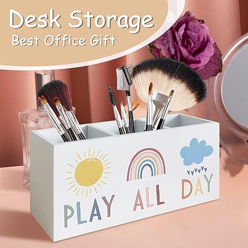 Miniatura 4 de Soporte para lápices Play All Day para consejero escolar, oficina, aula, escritorio, You Are Brave, organizador motivacional para terapia,