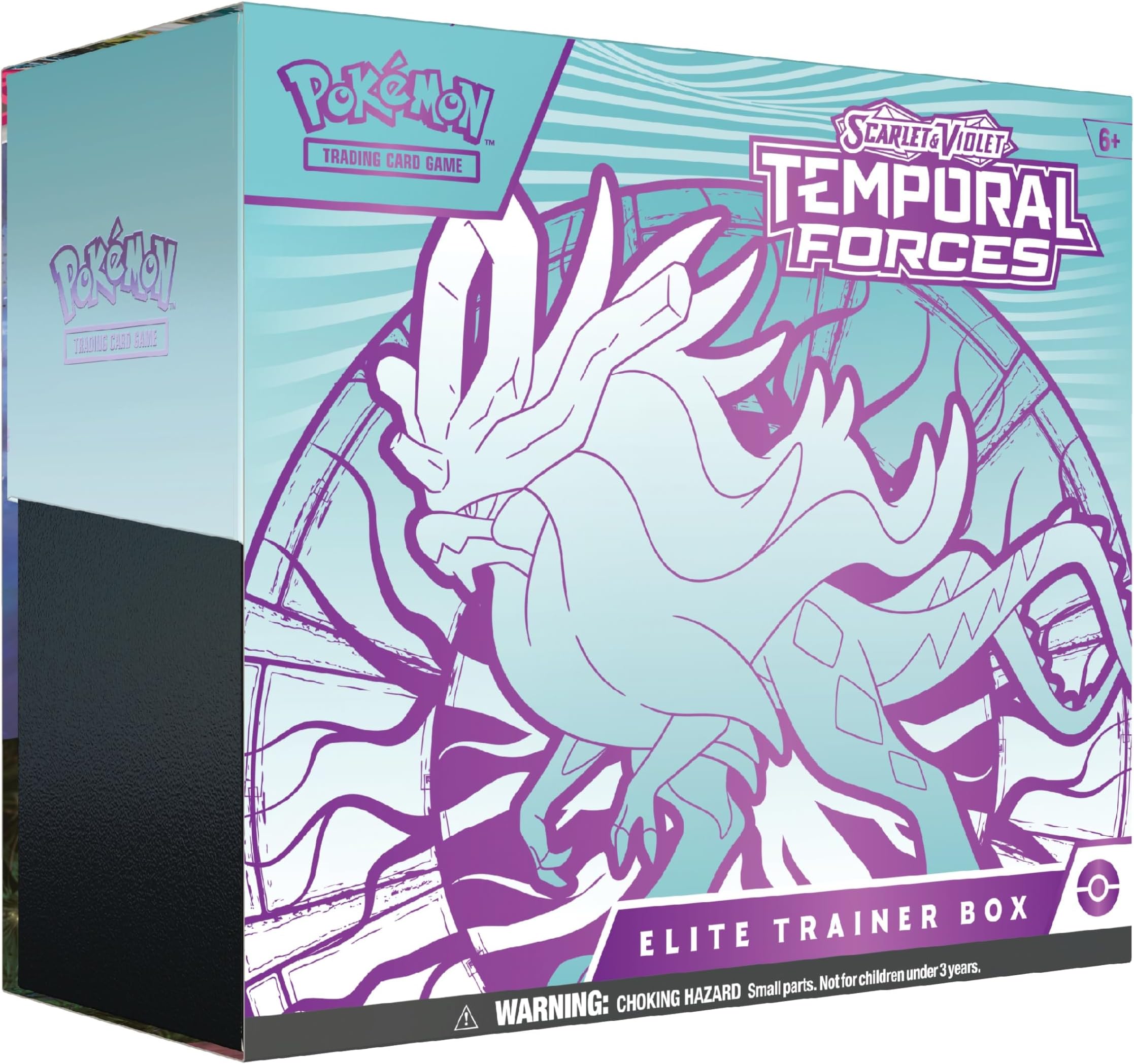 Pokemon TCG: Scarlet & Violet—Temporal Forces Elite Trainer Box – Walking Wake (1 Full-Art Flutter Mane Promo Card, 9 Boosters & Premium Accessories)