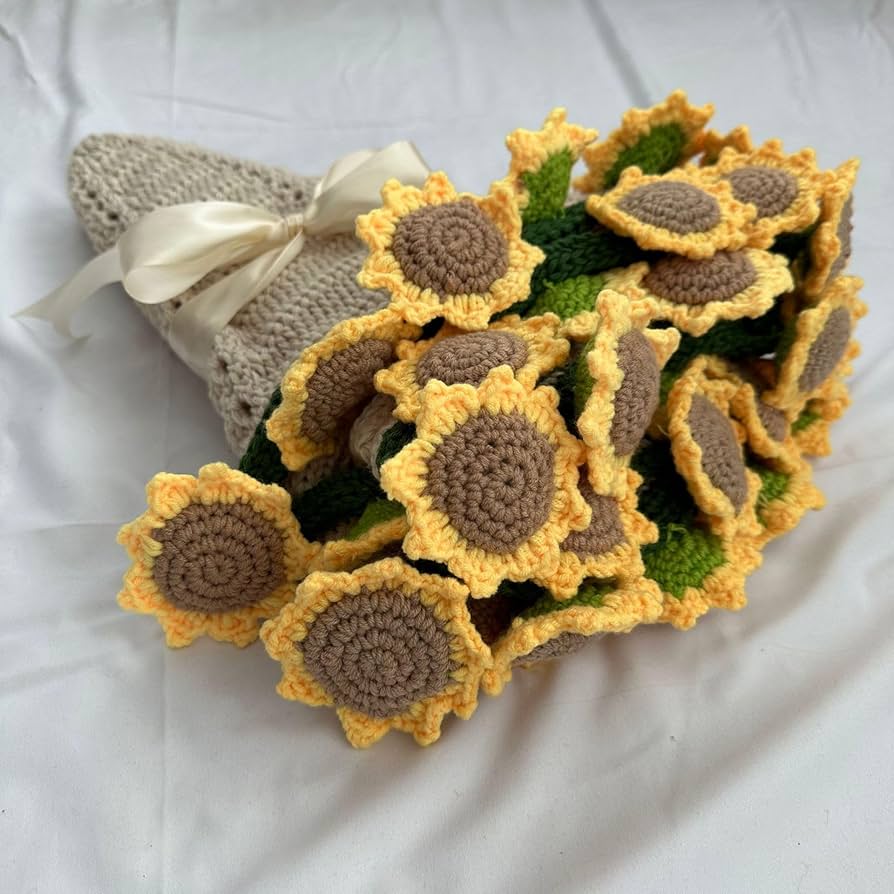 Amazon | 花束ブランケット 完成品 ブーケブランケットひまわり