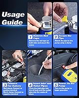 Vista 7 de Bomba de aceite 12V 100W, bomba extractora de aceite para cambio de aceite del motor, bomba eléctrica de transferencia de fluidos para aceite