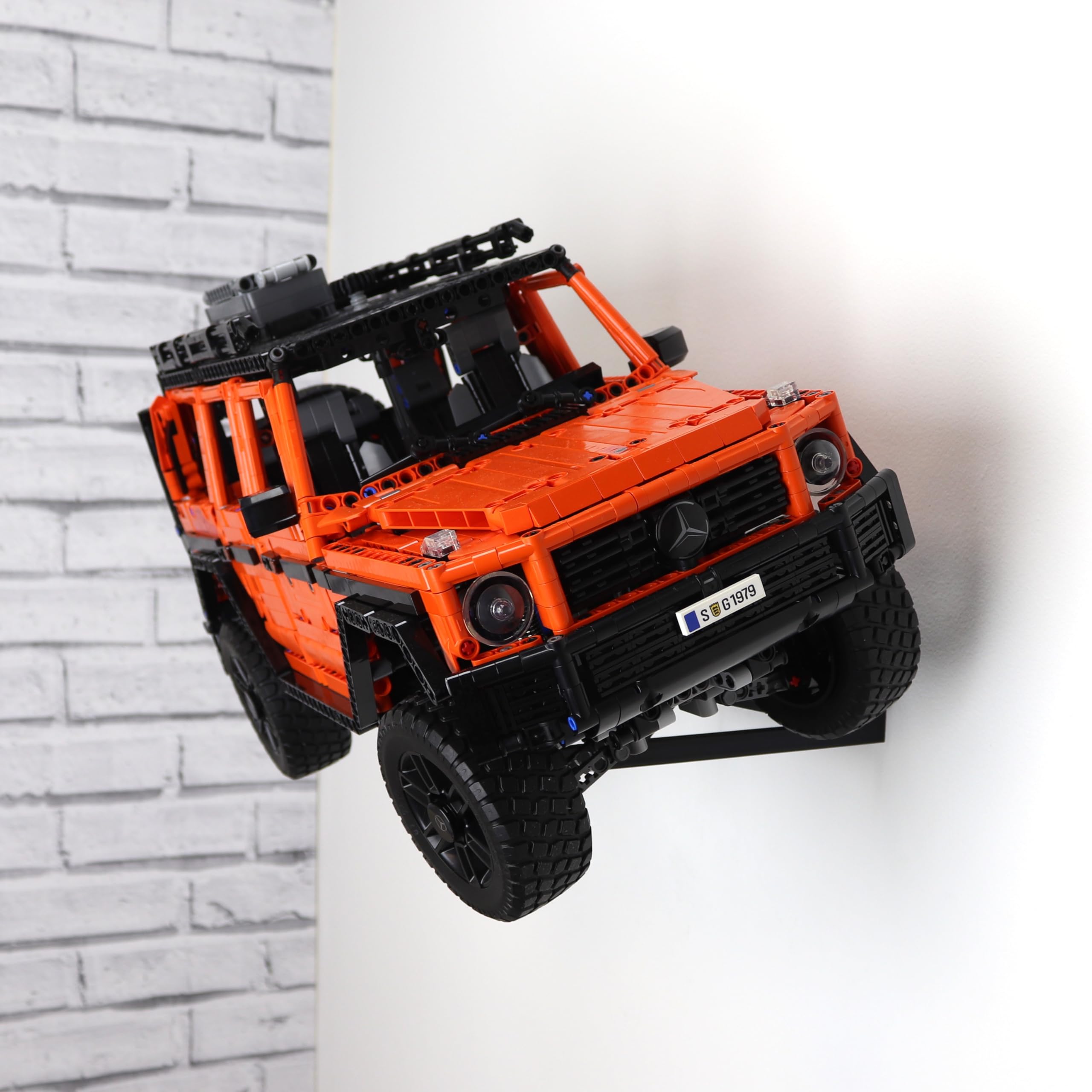 Display Stand Wall Mount for Lego Mercedes G 500 (42177), Orange