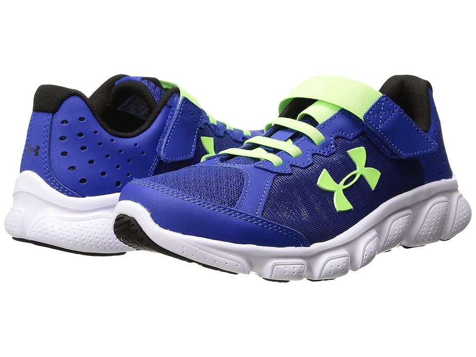 

Under Armour Kids UA BPS Assert 6 AC (Little Kid) (Royal/White/Quirky Lime) Boys Shoes