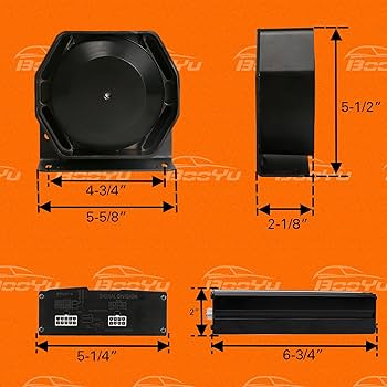 ヴォイス・フロム・ザ・サイレンス Amazon.com : BooYu 12V 400W 20 Tones Police Warning
