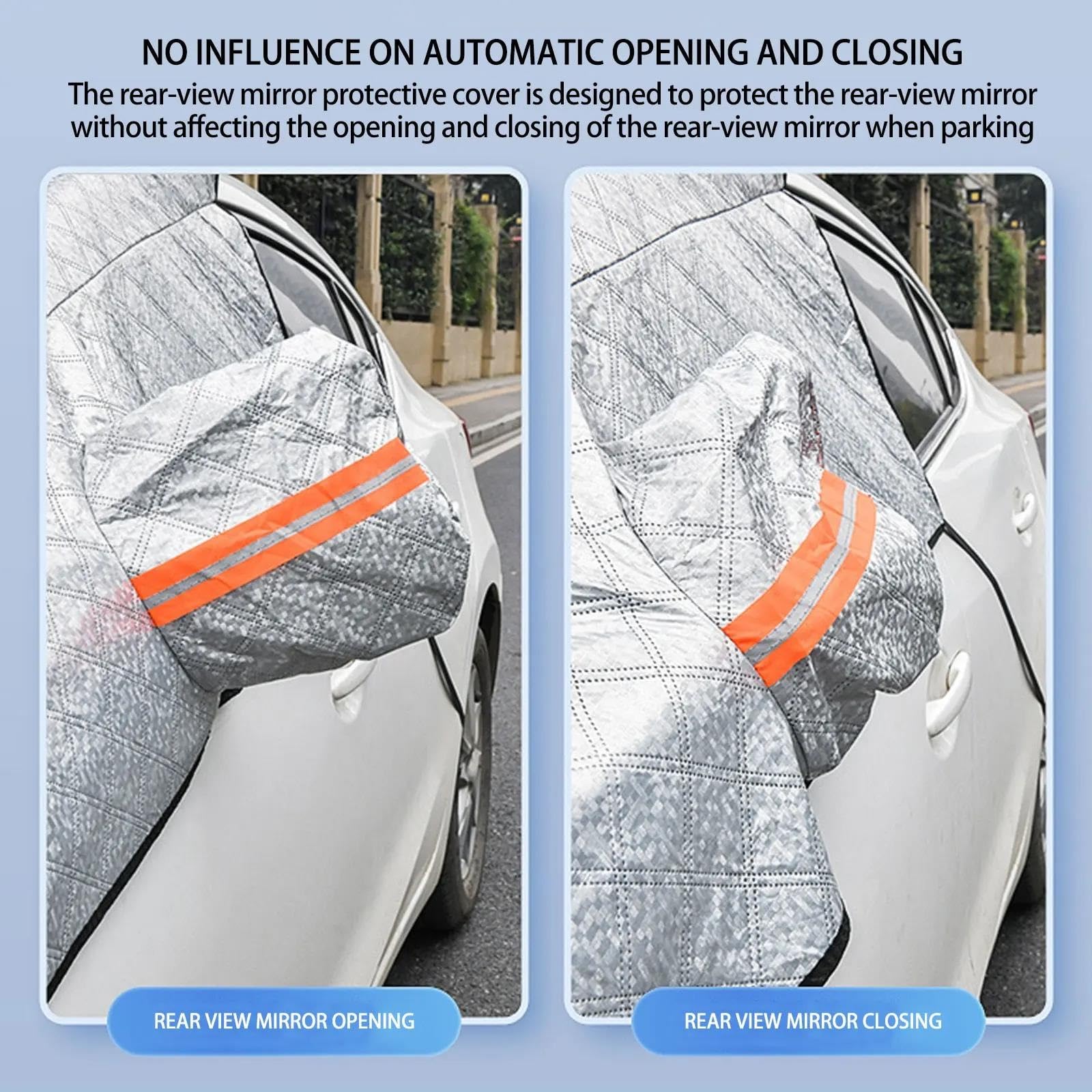 Couverture Neige Voiture Extra Large 7 Couches Épaissir La De Protection Capot Pare-Brise Anti-Gel Protecteur Pare-Soleil Hiver Bâche Voiture