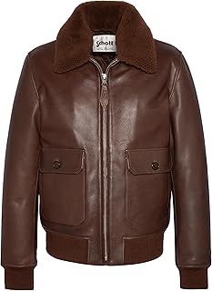 Schott NYC Chaqueta de Cuero para Hombre