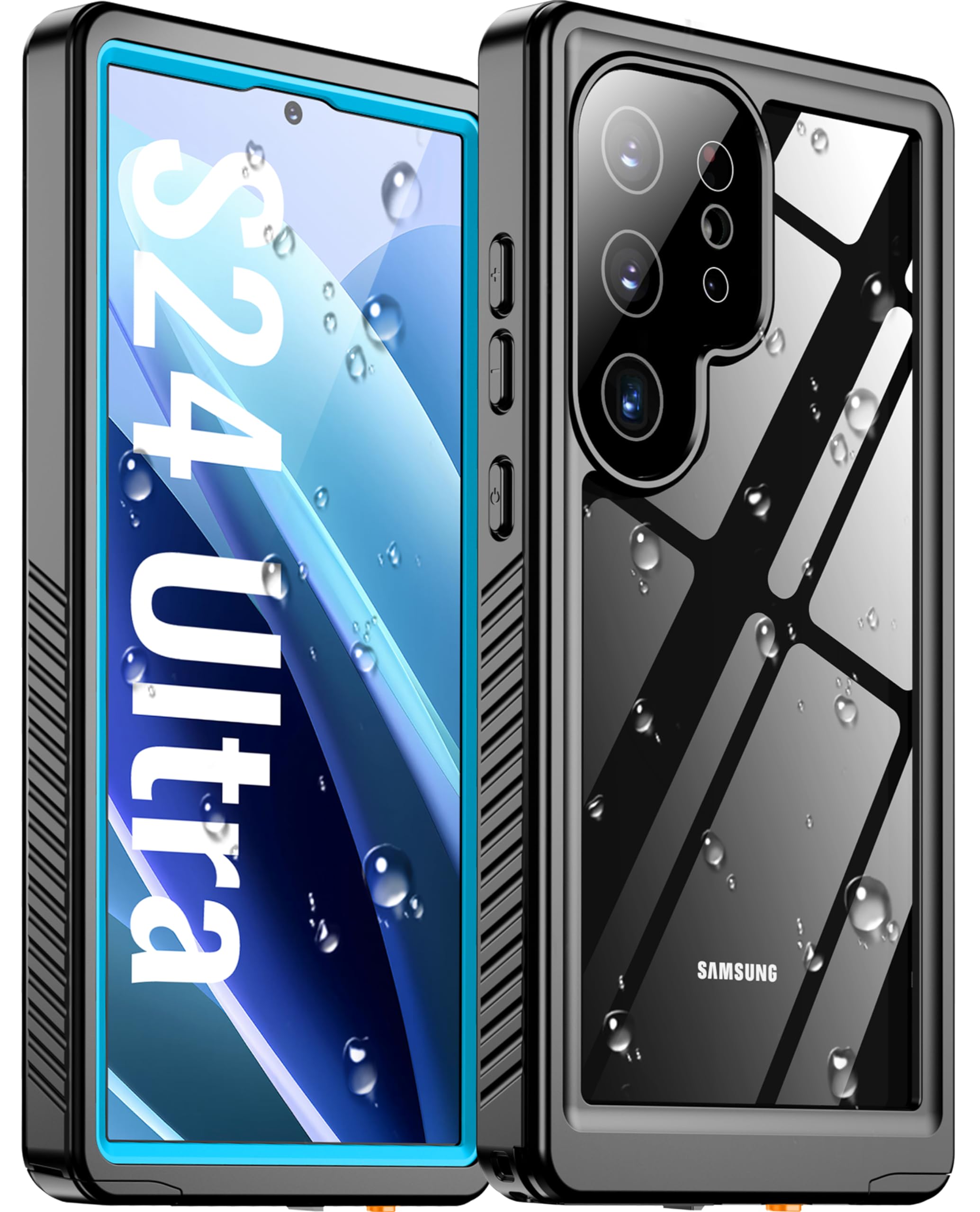 Oneagle for Samsung Galaxy S24 Ultra Case Waterproof,S24 Ultra Case [Built-in Screen Protector & Lens Protector][IP68 Underwater][12FT Military