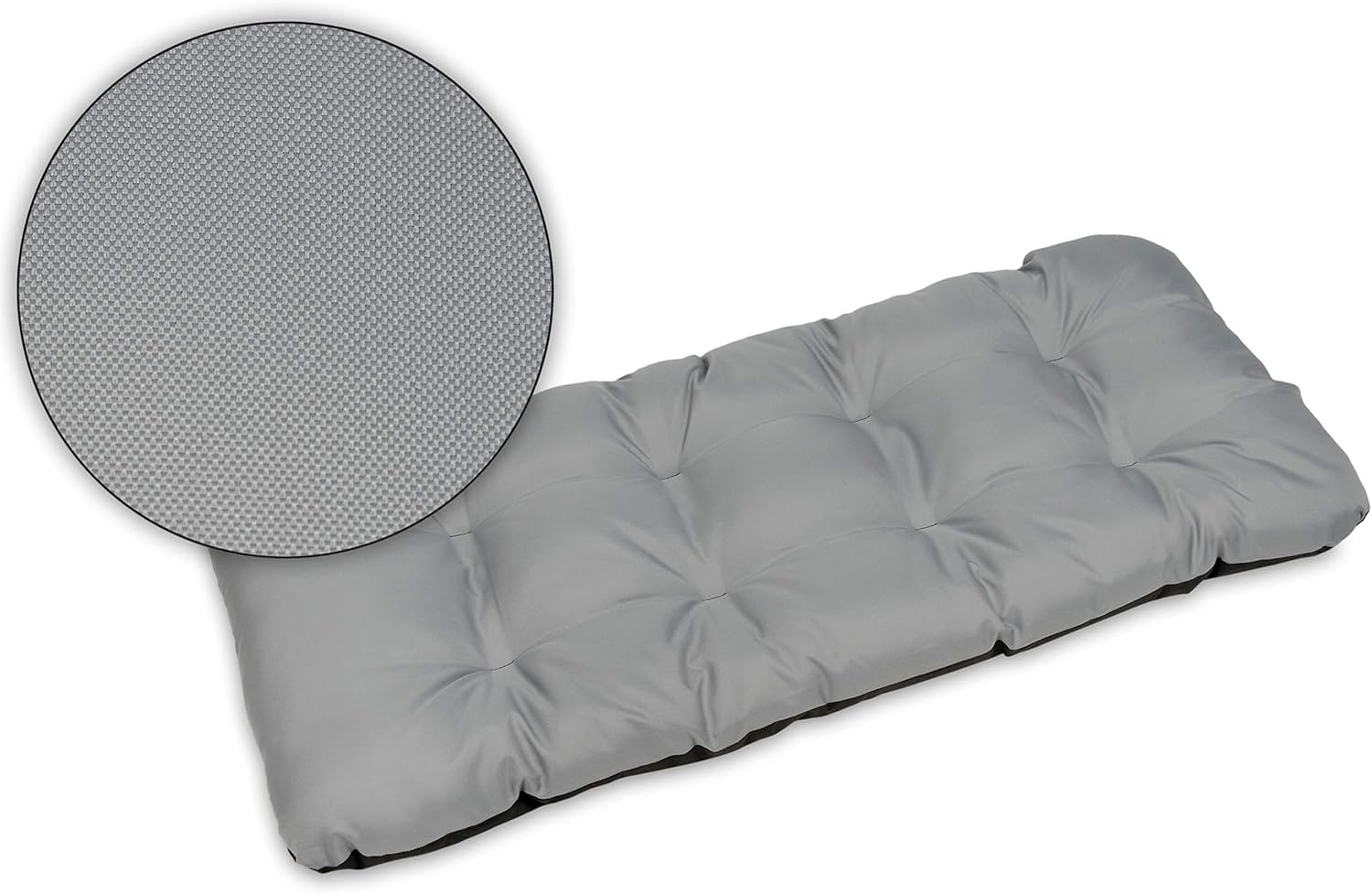 Superkissen24. Large Garden Bench Seat Cushion Seat Pad 120x50x7 cm Seat cover for Garden