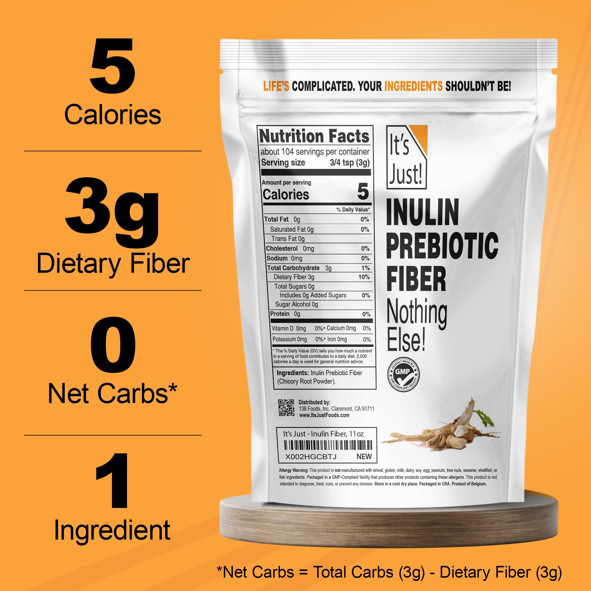It's Just! - Inulin Prebiotic Fiber — Amazon image 5