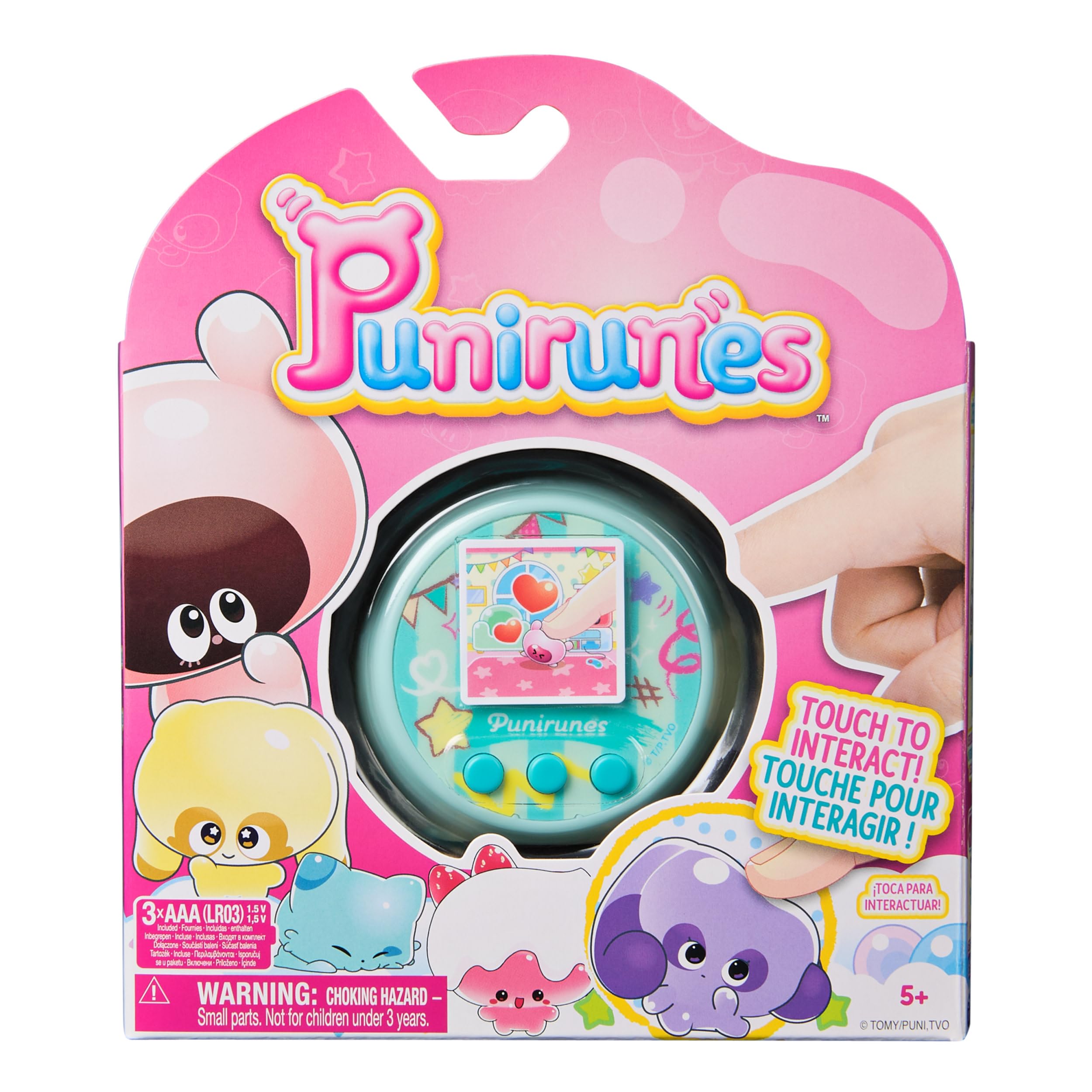 Punirunes, il tuo Cucciolo Digitale, Interattivo e Sensoriale, 55 Personaggi da Collezionare, Reagisce al tuo Tocco, Display LED a Colori, Giocattoli per Bambini e Bambine, 5+ Anni