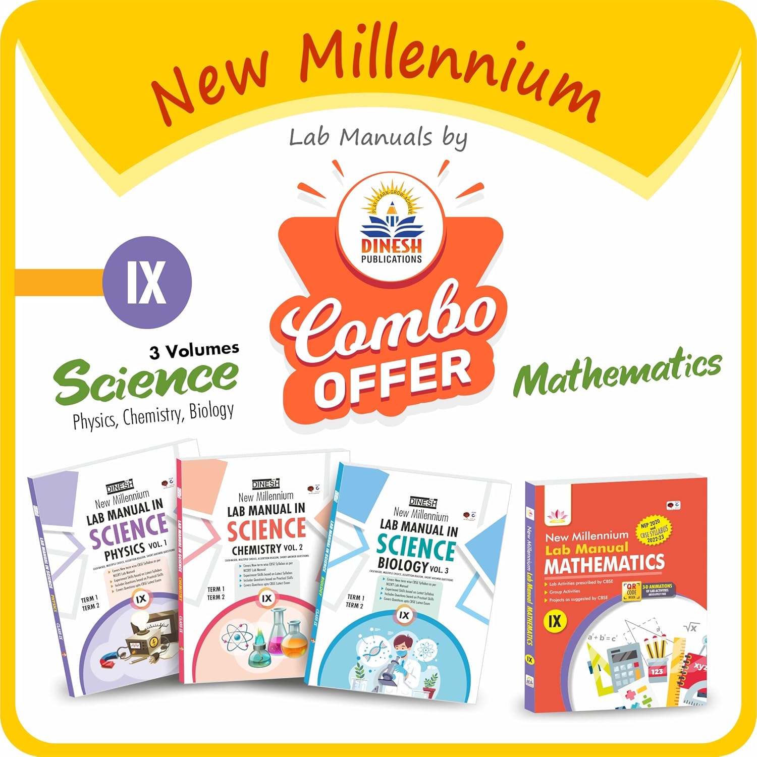 DINESH Lab Manuals Class 9 COMBO New Millennium LAB MANUAL in SCIENCE