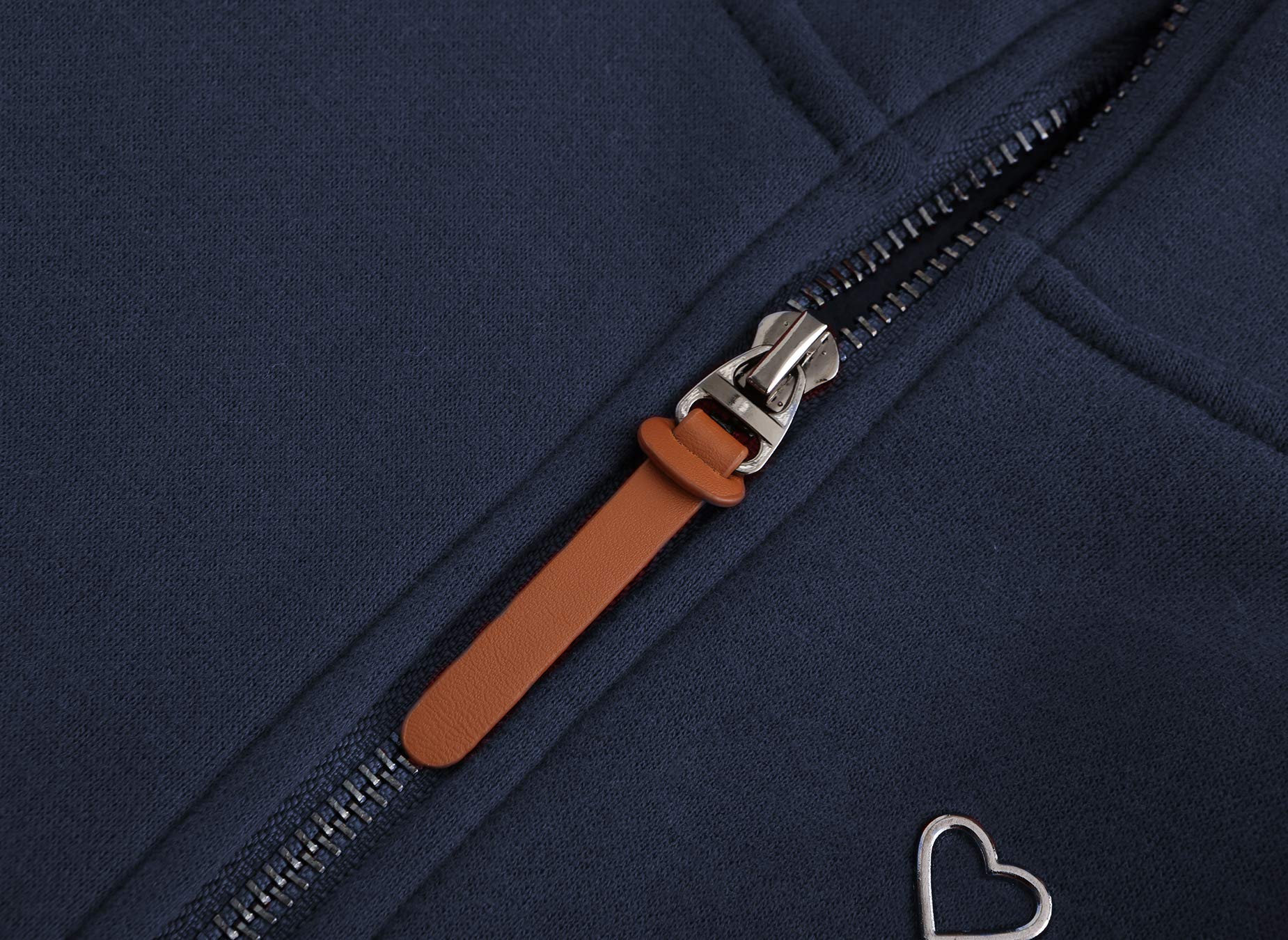 TrendiMax Sweat à Capuche Femmes avec Poches Manches Longues Manteau Femme Hiver Zippé Col Montant Hoodie Femme Chaude Douce Confortable