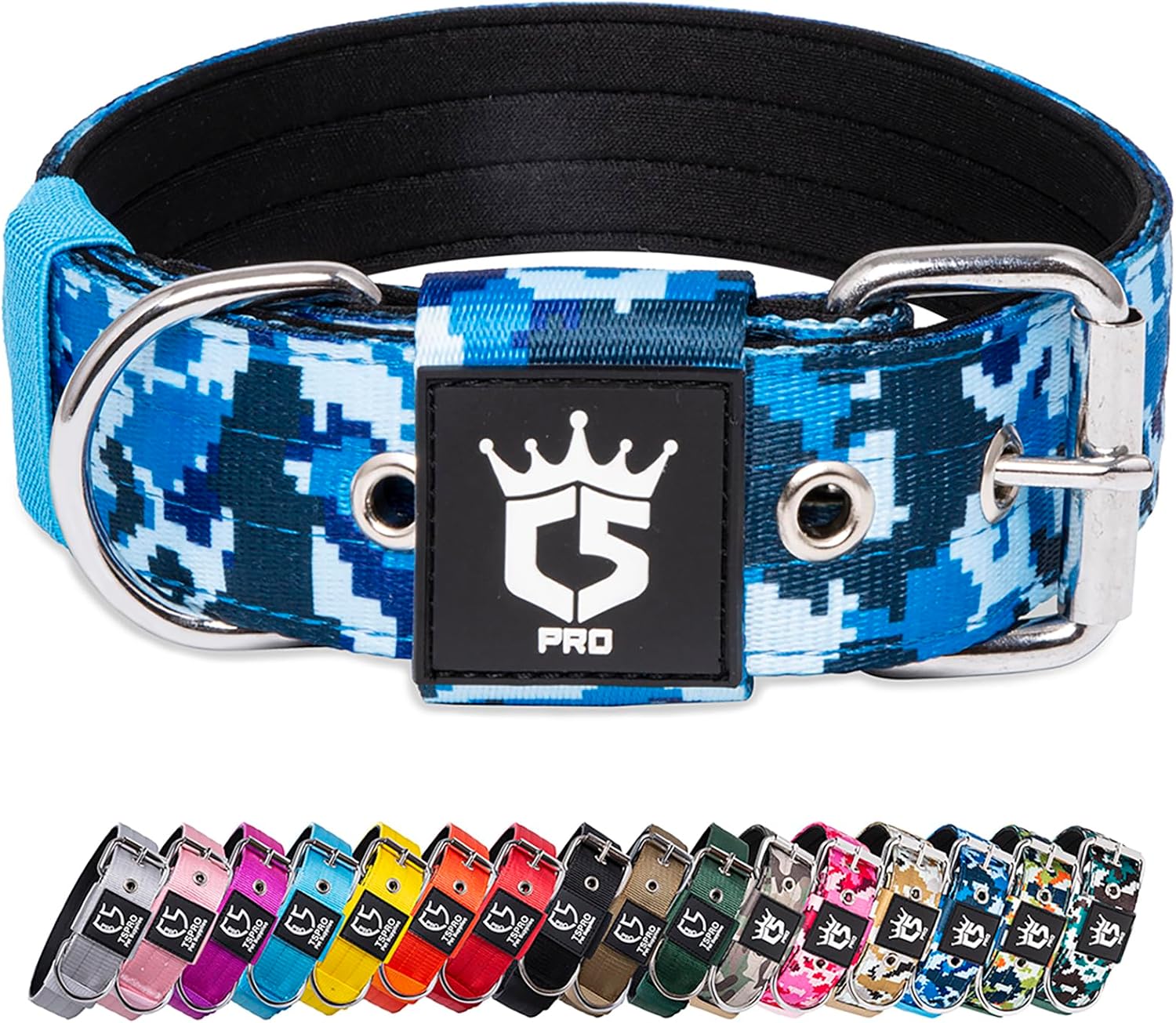 TSPRO Tactical Dog Collar 1.5 inch Wide Dog Collar
