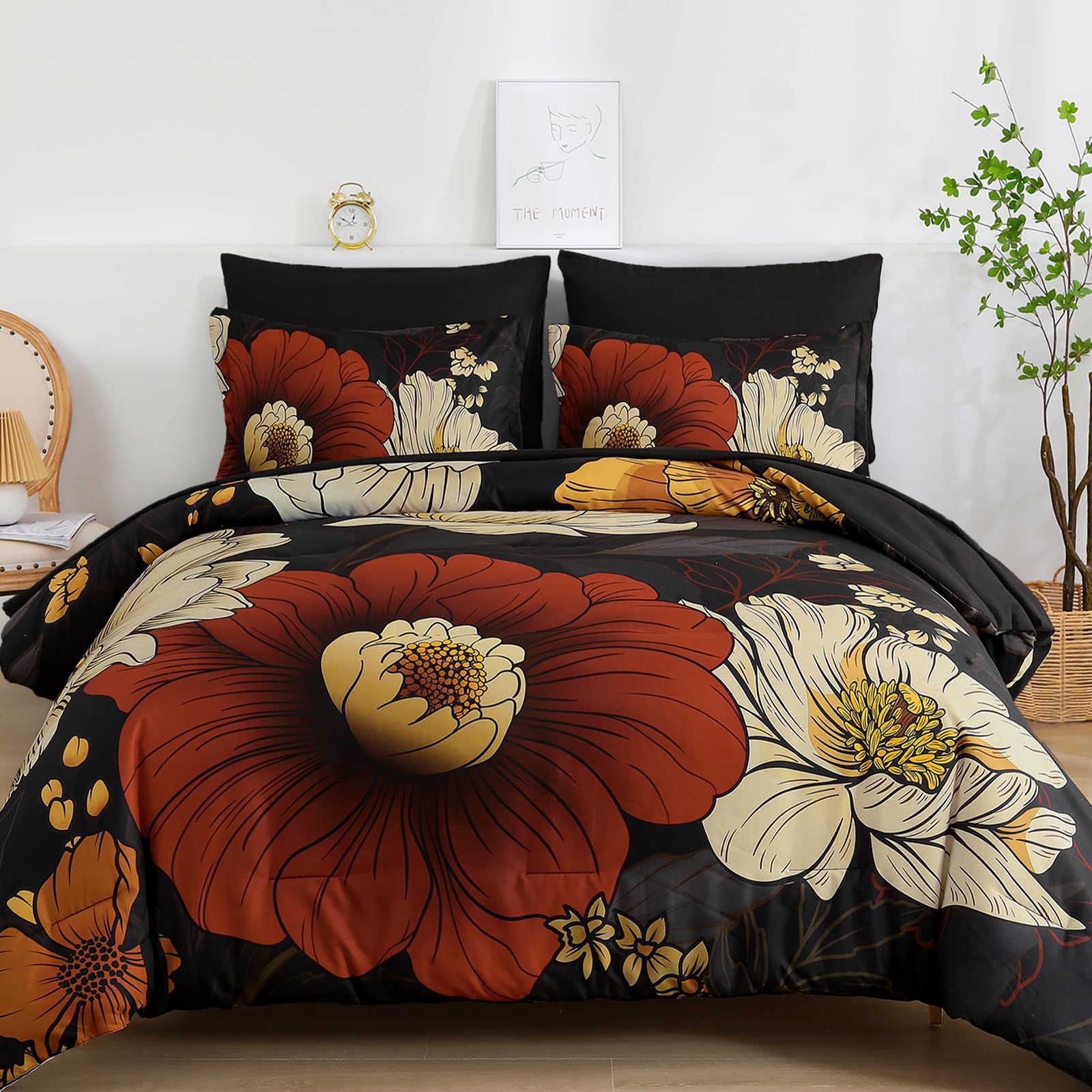 Juego de edredón Xruibed DY04AB091161Q7U-E para cama de matrimonio