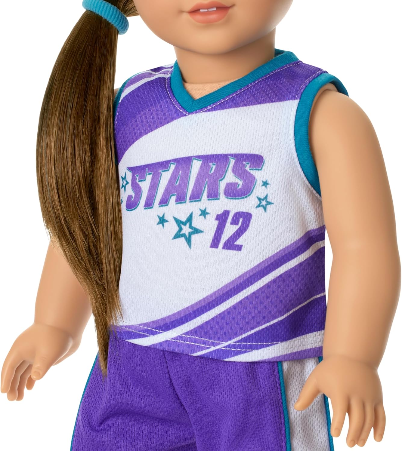 American Girl, Truly Me, Star Player Basketball Outfit, Doll Clothes, for 18-inch Dolls, 6pcs, Ages 6+