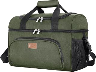 Lifewit 48 Can Insulated Cooler Bag: Leakproof 30L Large Beach Cooler, Lightweight Portable for Camping, Road Trips, Picnics (16.1x10.6x11")