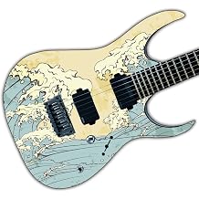 Guitar, Bass or Acoustic Custom Wrap Laminated Vinyl Decal Sticker The Wave GS77