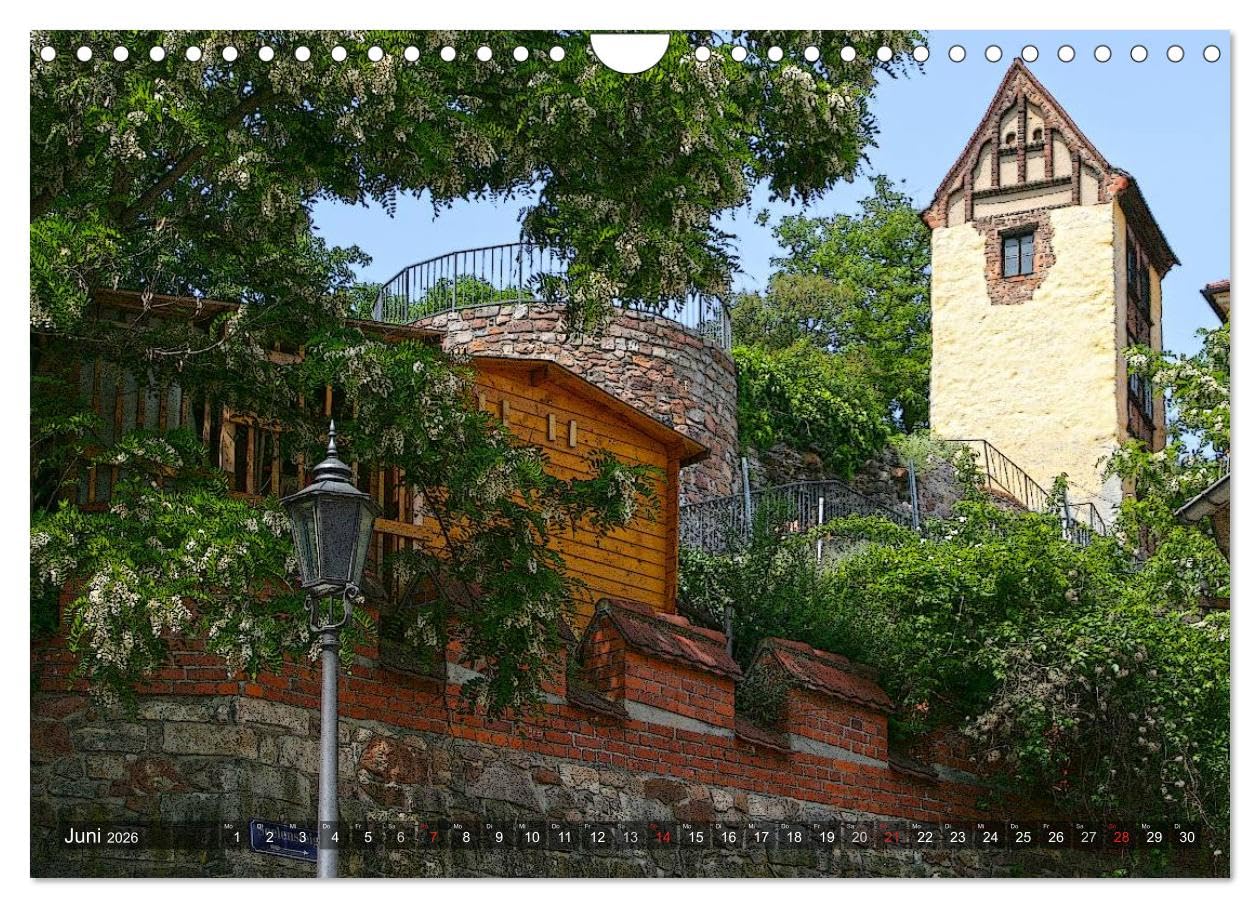 Das Jahr an der Elbe in Meißen (Wandkalender 2026 DIN A4 quer), CALVENDO Monatskalender: Die Jahreszeiten in Meißens historischem Zentrum. (CALVENDO Orte)
