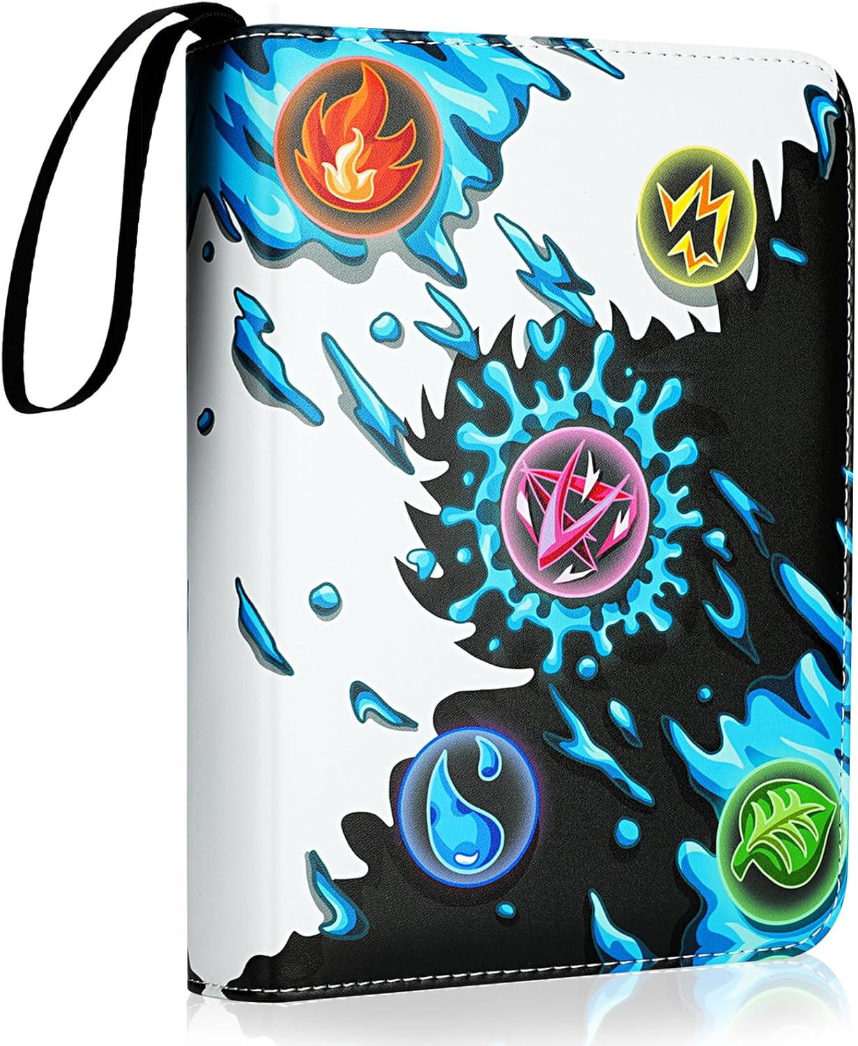 9-Pocket Card Binder for Cards, Trading Card Binder Holder Fits 900 Cards with 50 Removable Sleeves, Card Collection Binder Album Case Book for Boys Girls Toys Gift