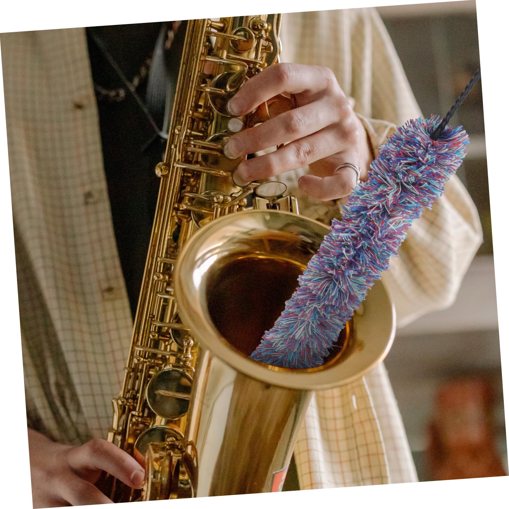 VINTORKY Brosse De Nettoyage Pour Saxophone Alto Avec