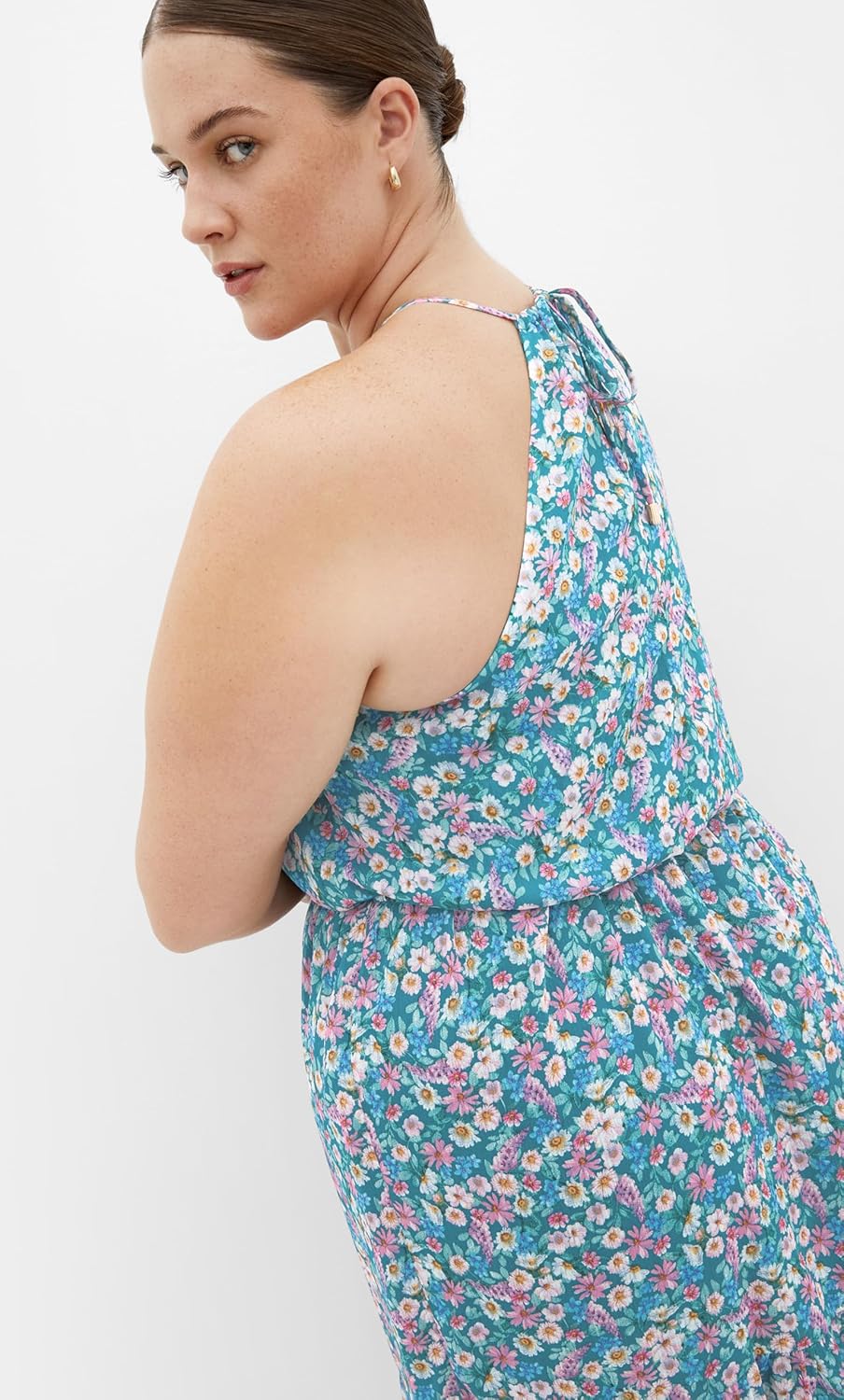 City Chic Women's Plus Size Dress - Lidia Print Halter Neck Maxi - Image 4