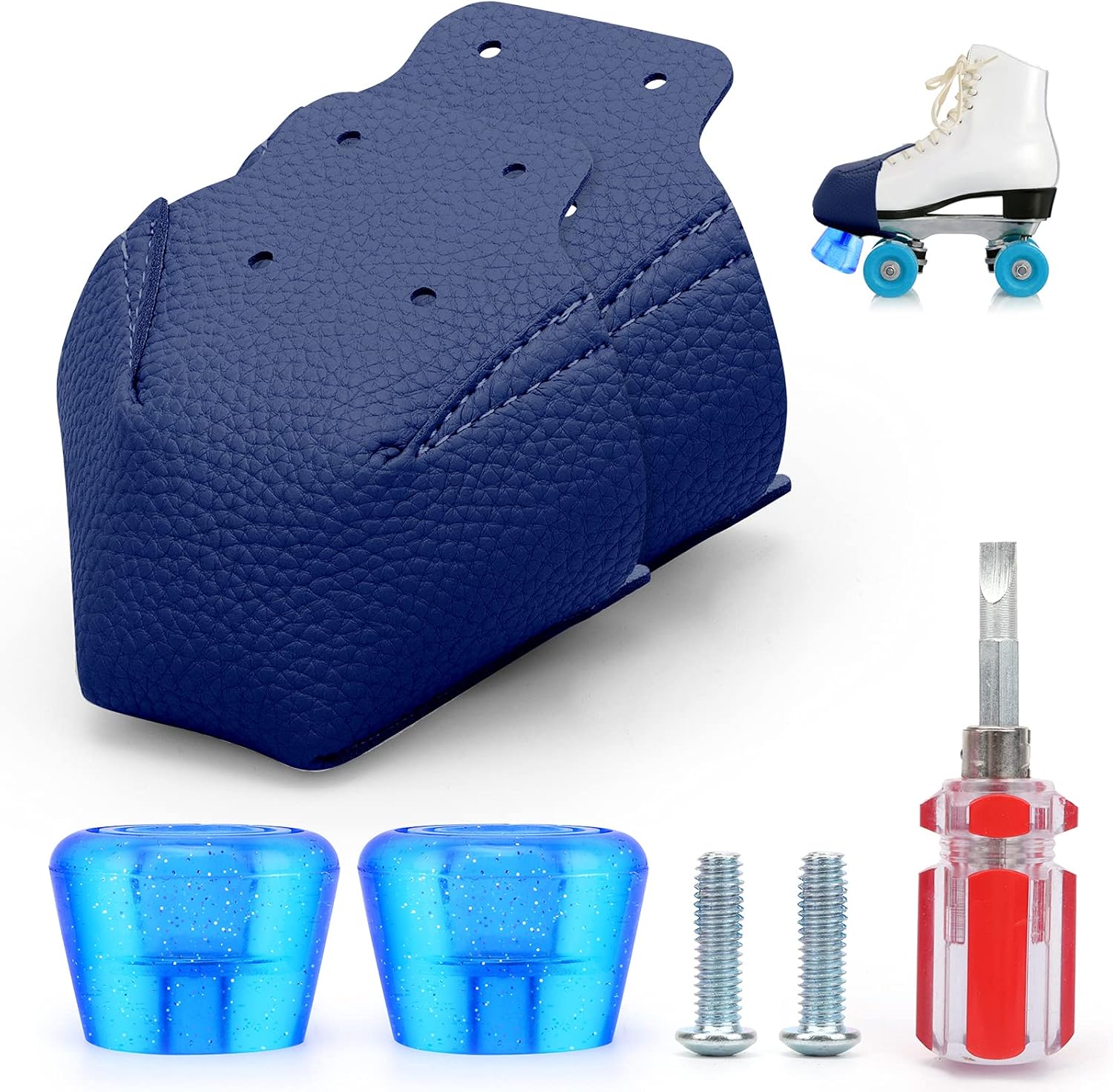 Buy Cshiglory 1 Pairs Roller Skate Toe Guards with 1 Pairs Roller Skate