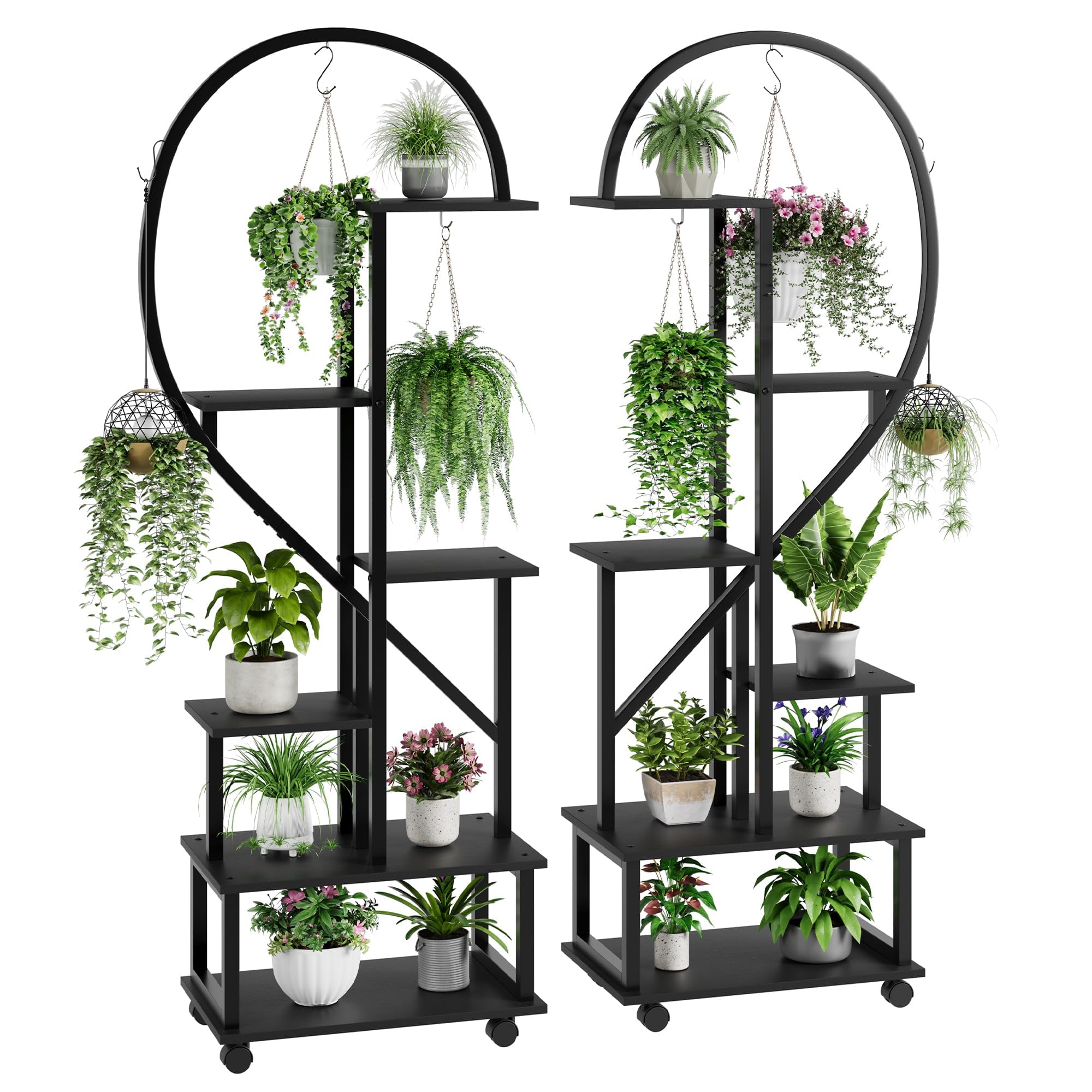 Support plantes interieur 6 niveaux 172 cm pour optimiser l'espace