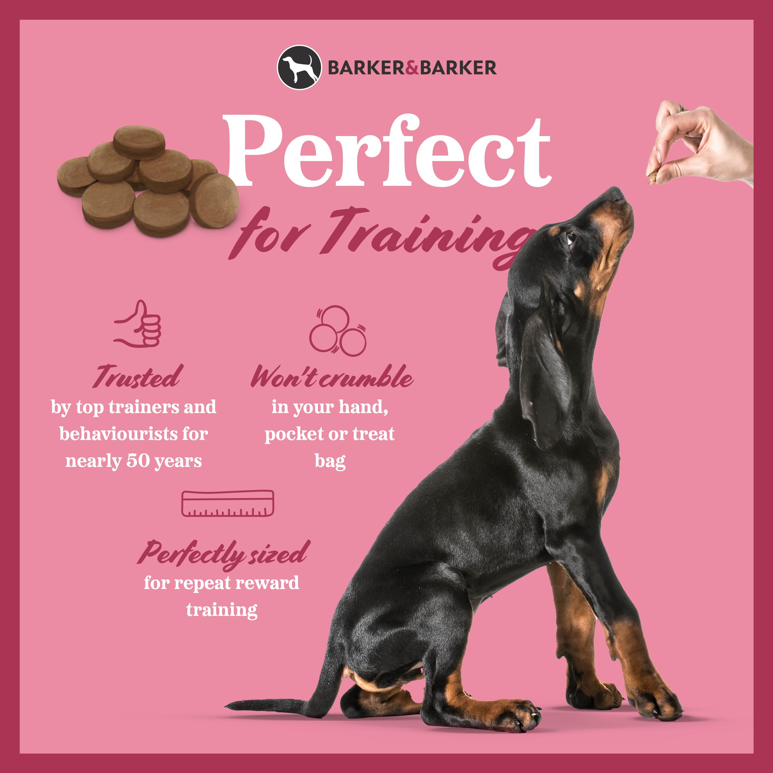 Barker and Barker Grain Free Dog Training Treats ❘ 525 Healthy Cranberry & Liver Treat Pack - Image 3