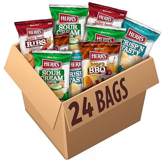 Herr's Multipack Chip Box, 1.5 Ounce (Pack of 24 bags)