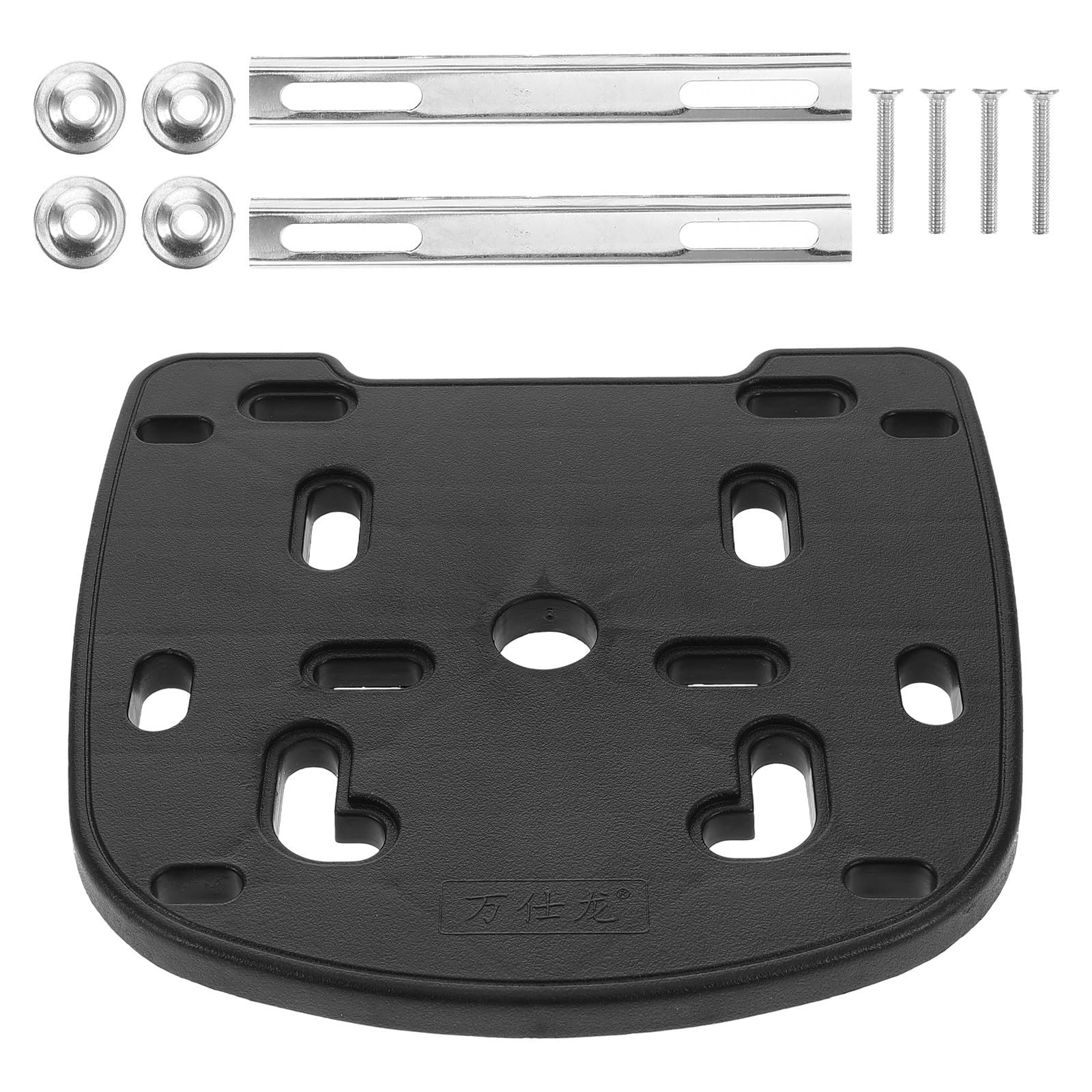 Placa base de moto para maletero trasero con tornillos y soporte reforzado 8