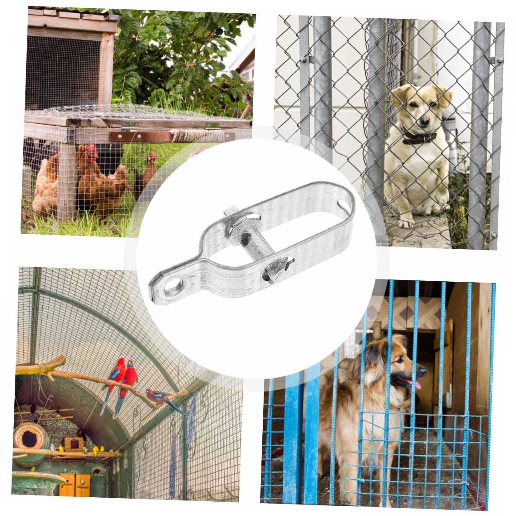 10 Pezzi Tenditore per Filo di Ferro in Ferro, Argento, Resistente All'usura alla Ruggine, per Cavo e Recinzioni Agricole Stile Casuale