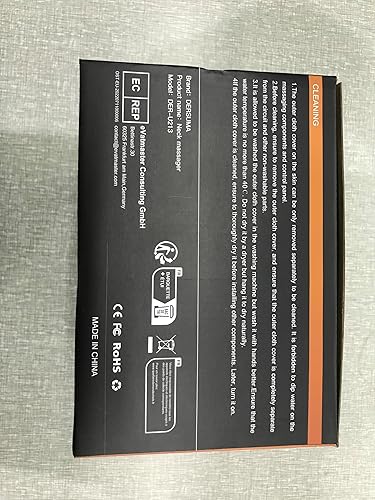 Miniatura 13 de Masajeador de cuello Shiatsu Heat Inalámbrico Dersuma Cojín de masaje cervical recargable con nodos desmontables - Max 122.0 F