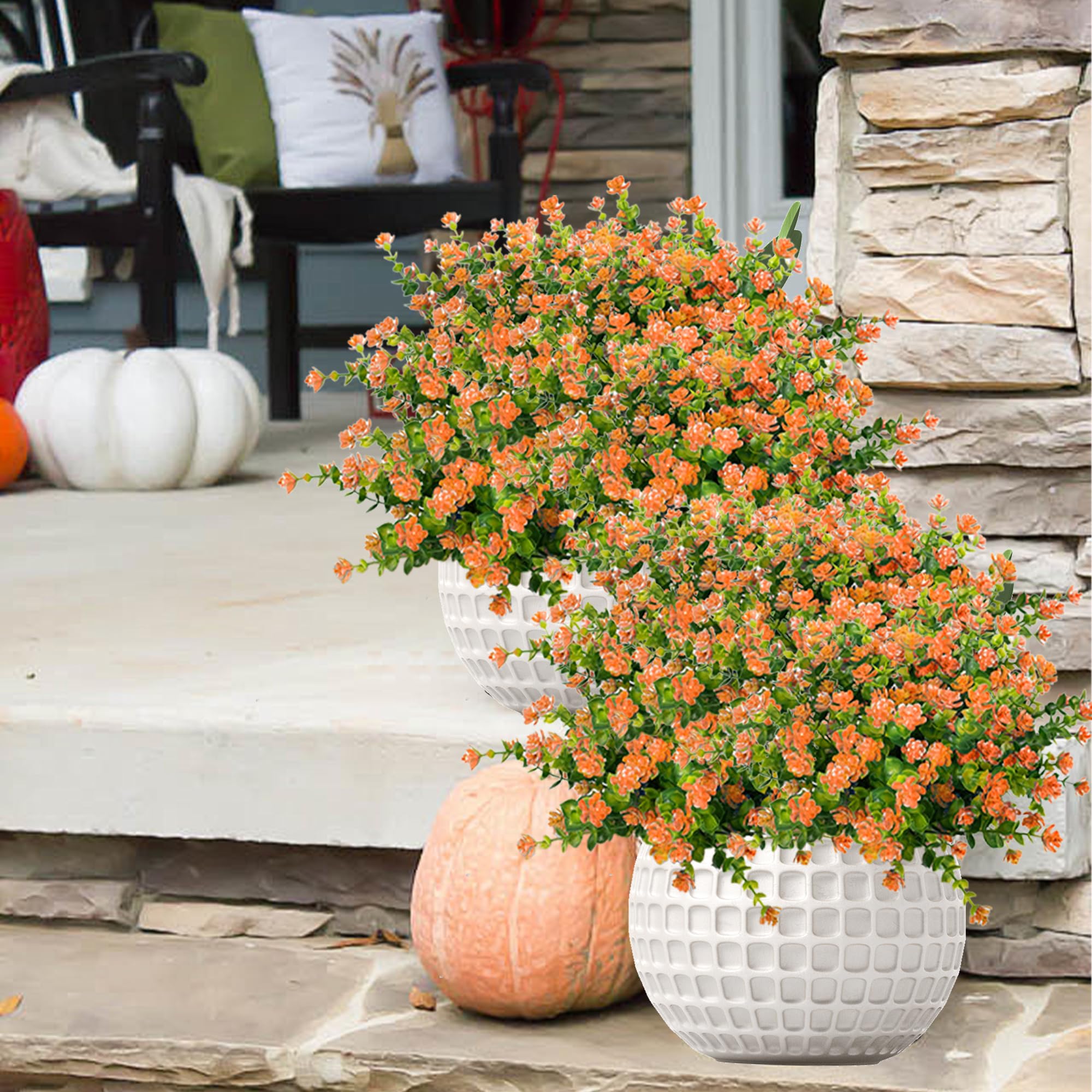 Amazon.com: NETAP Outdoor Artificial Flowers UV Resistant, 20