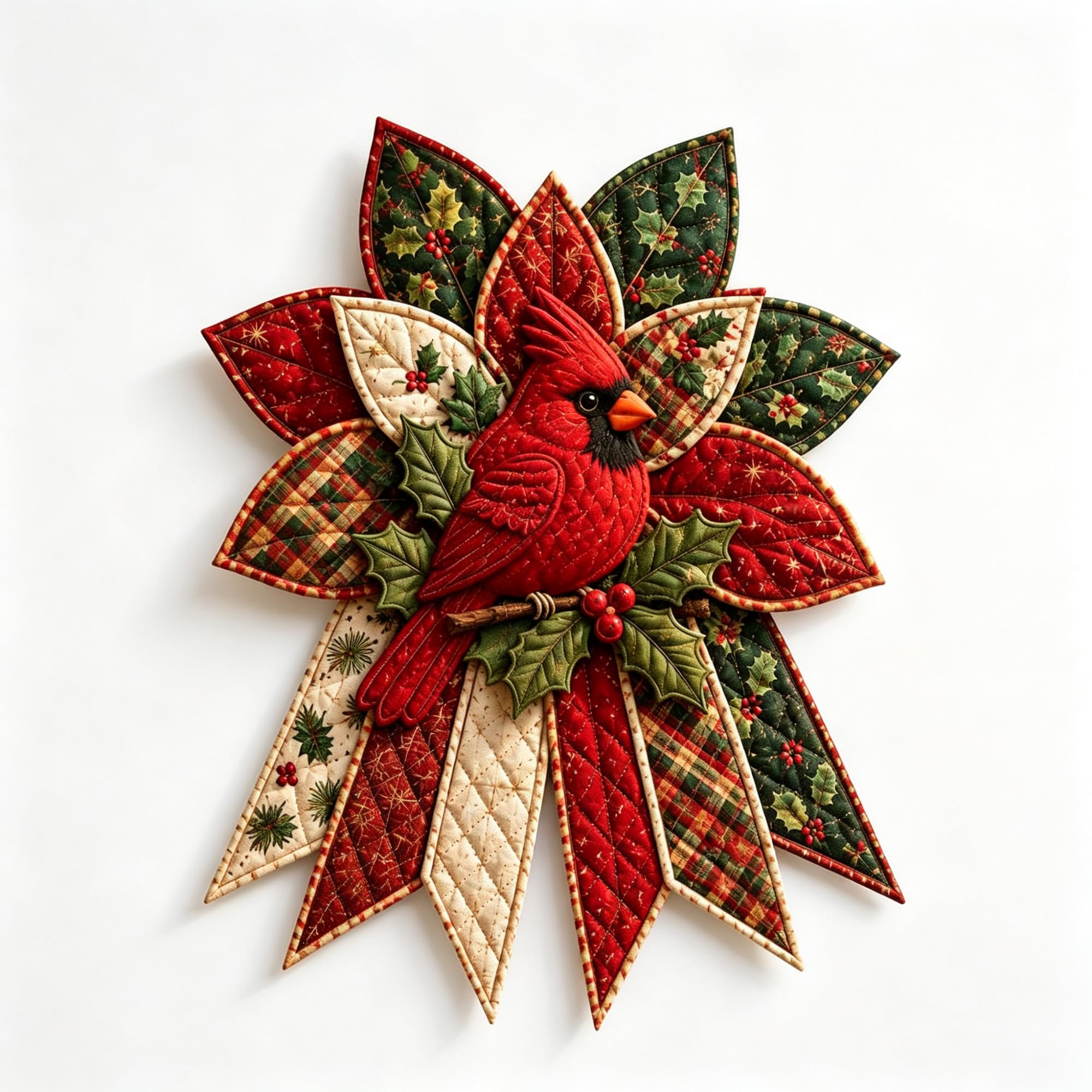 Quilted Christmas Tree Door Hanging Kit | DIY Wreath Sewing Project Kits