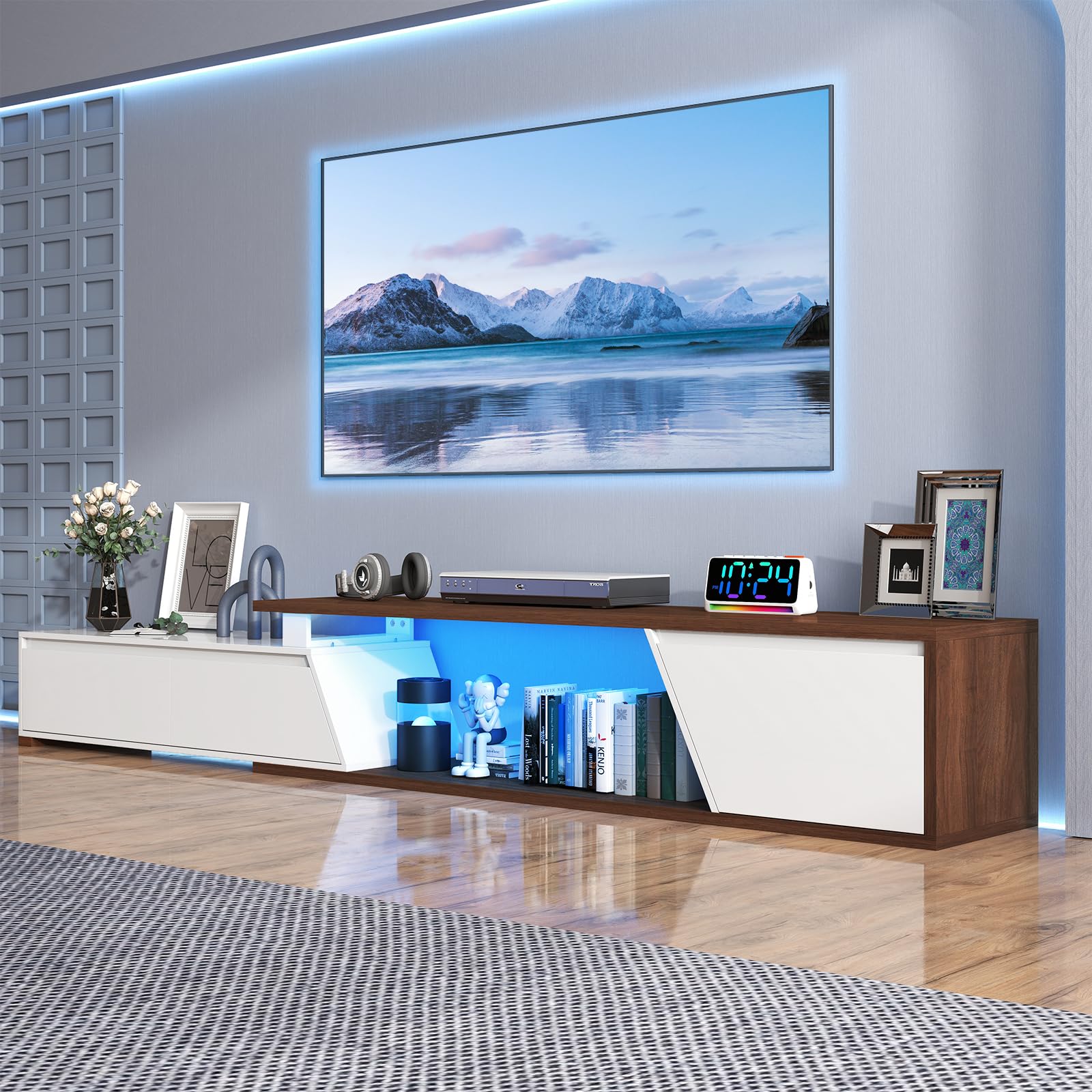 Verano Garden extendable TV stand with LED lighting